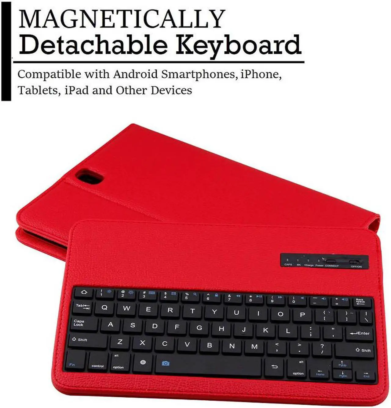 Alt view image 3 of 7 - Samsung Galaxy Tab S3 9.7 Keyboard Case Slim Separable Fit PU Leather Case Cover with Wireless Bluetooth Keyboard for Samsung Galaxy Tab S3 9.7 Inch SM-T820 T825