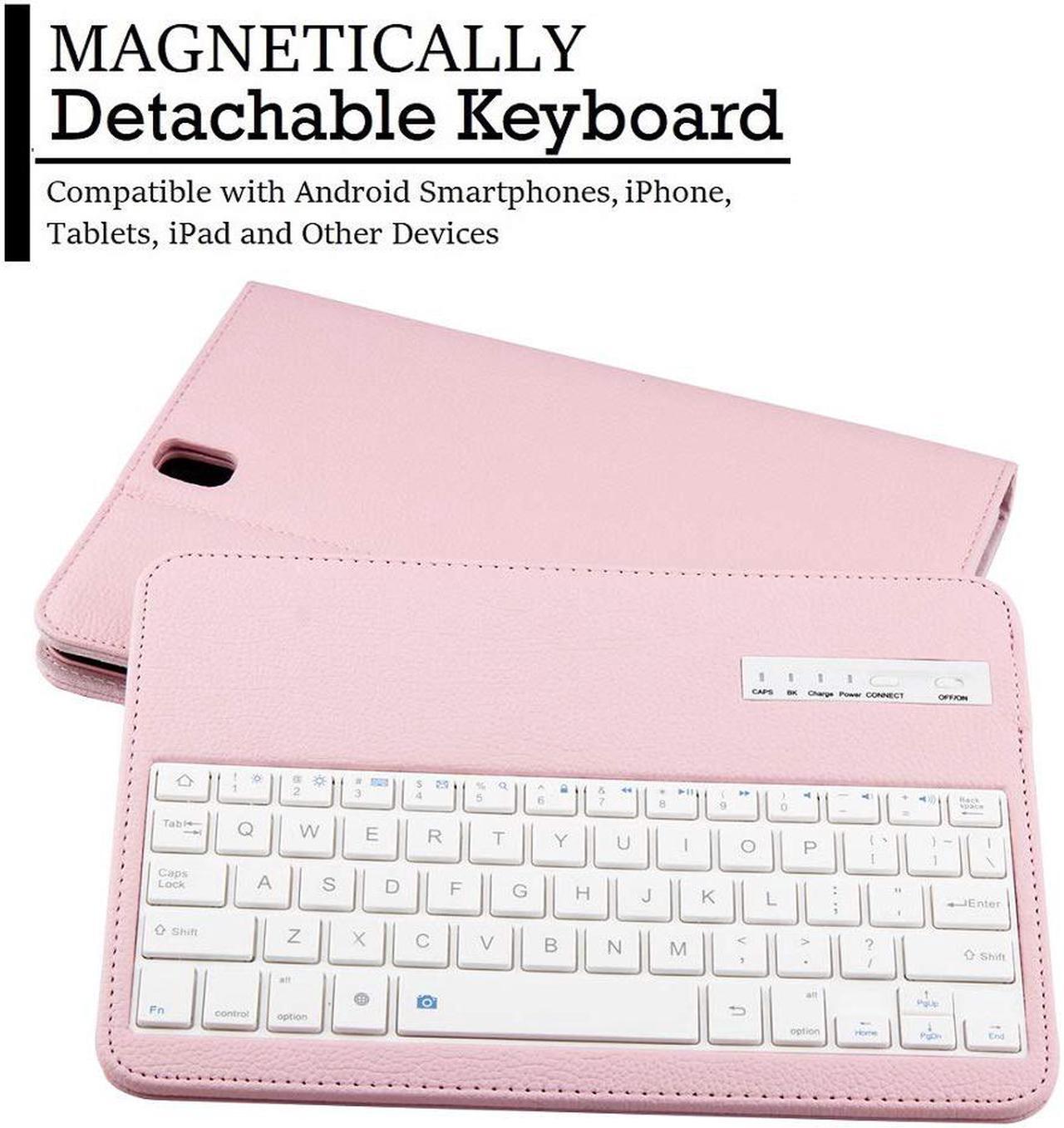 Alt view image 3 of 7 - Samsung Galaxy Tab S3 9.7 Keyboard Case Slim Separable Fit PU Leather Case Cover with Wireless Bluetooth Keyboard for Samsung Galaxy Tab S3 9.7 Inch SM-T820 T825