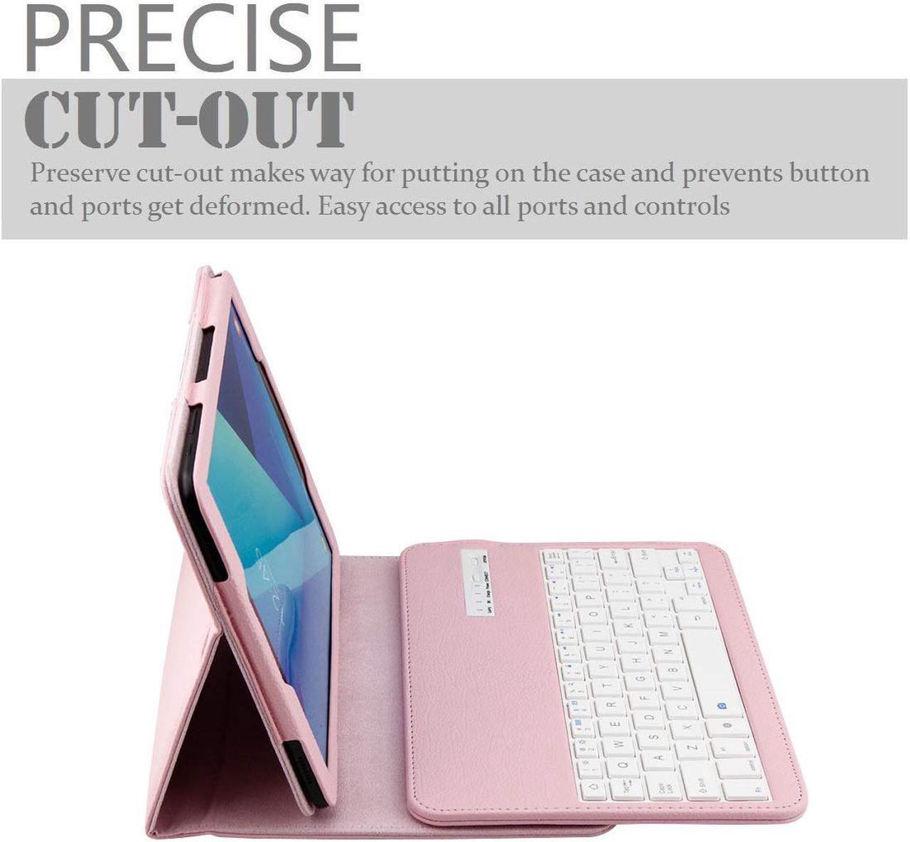 Alt view image 5 of 7 - Samsung Galaxy Tab S3 9.7 Keyboard Case Slim Separable Fit PU Leather Case Cover with Wireless Bluetooth Keyboard for Samsung Galaxy Tab S3 9.7 Inch SM-T820 T825
