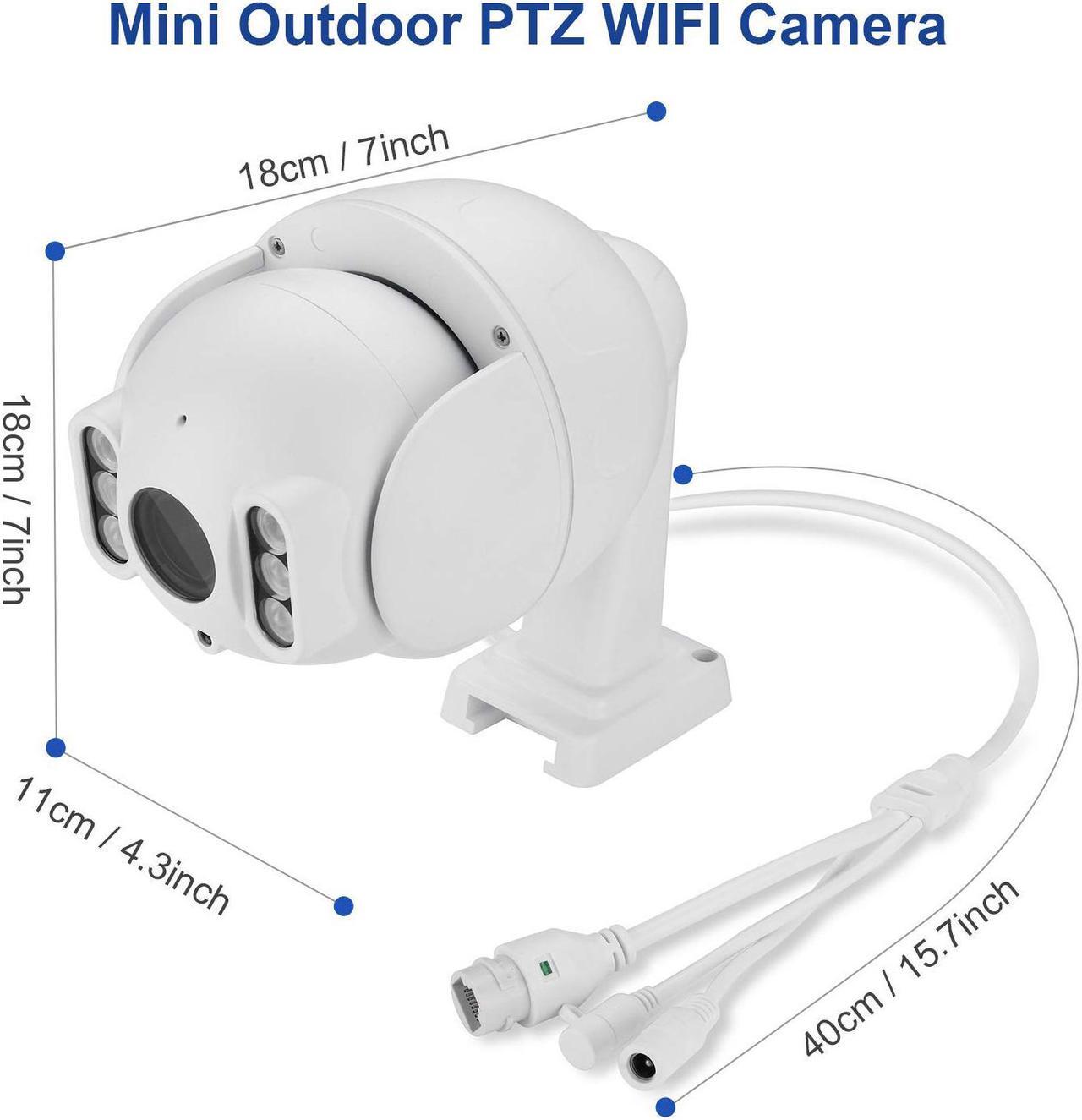 Alt view image 7 of 7 - Werleo Mini 1080P Outdoor WiFi Security Camera 4X Optical PTZ Auto Focus 30m Night Vision 150° Viewing Angle External SD Card Slot IP65 Weatherproof