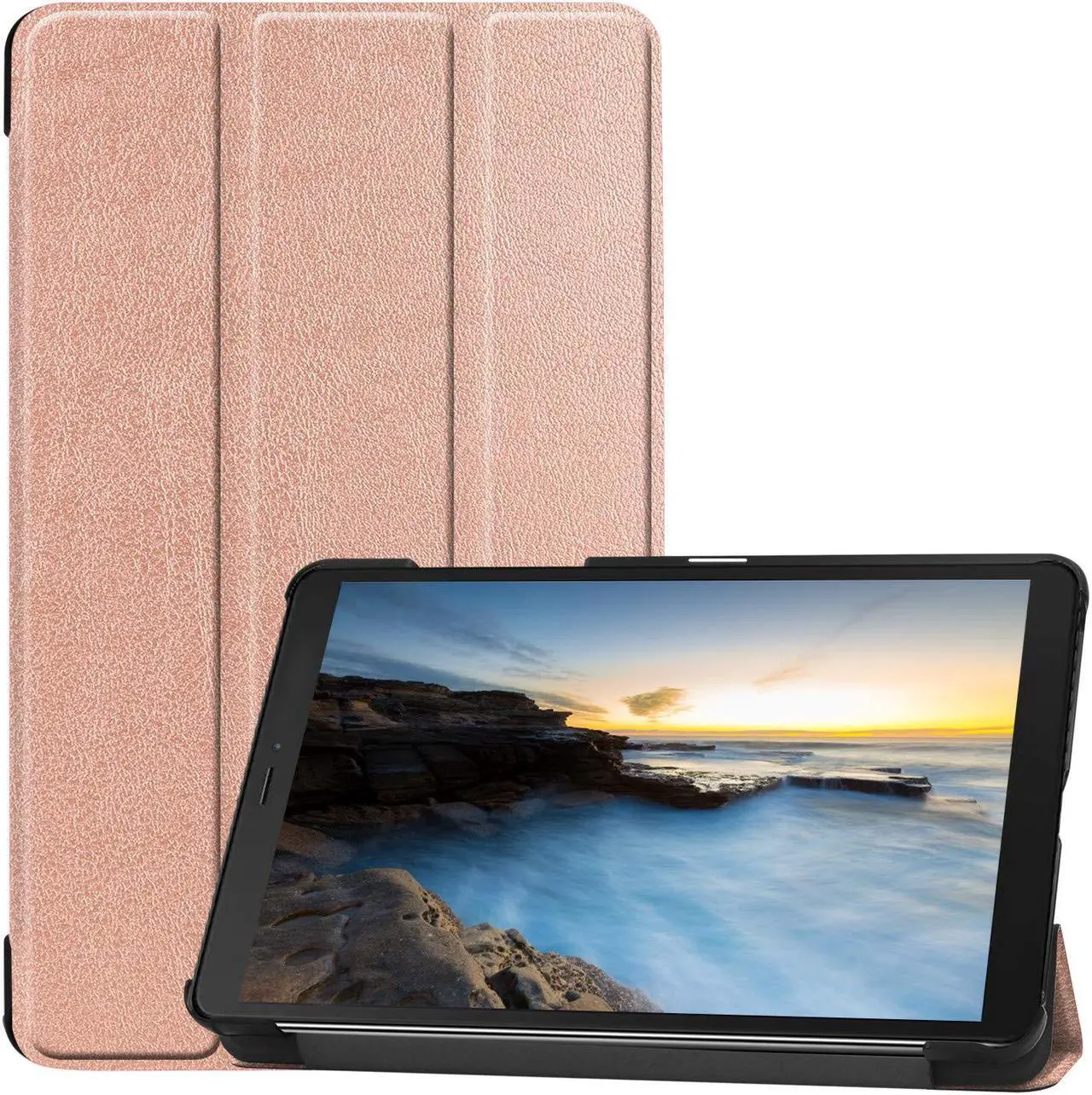 Main image of Compatible with Samsung Galaxy Tab A 8.0 2019 Case SM-T290 / T295 / T297 Shockproof Folio Stand Cover PU Leather Holster Tablet Protective Case with Kickstand