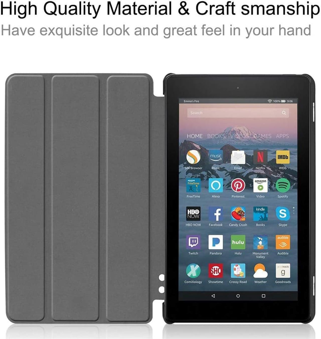 Alt view image 6 of 7 - Werleo Protective Case for Amazon All New Fire 7 2019 9th Generation 2019 Release - Light Weight Shock Proof Convertible Handle Stand Kids Cover for Fire 7 Tablet 9th Gen 2019 Release