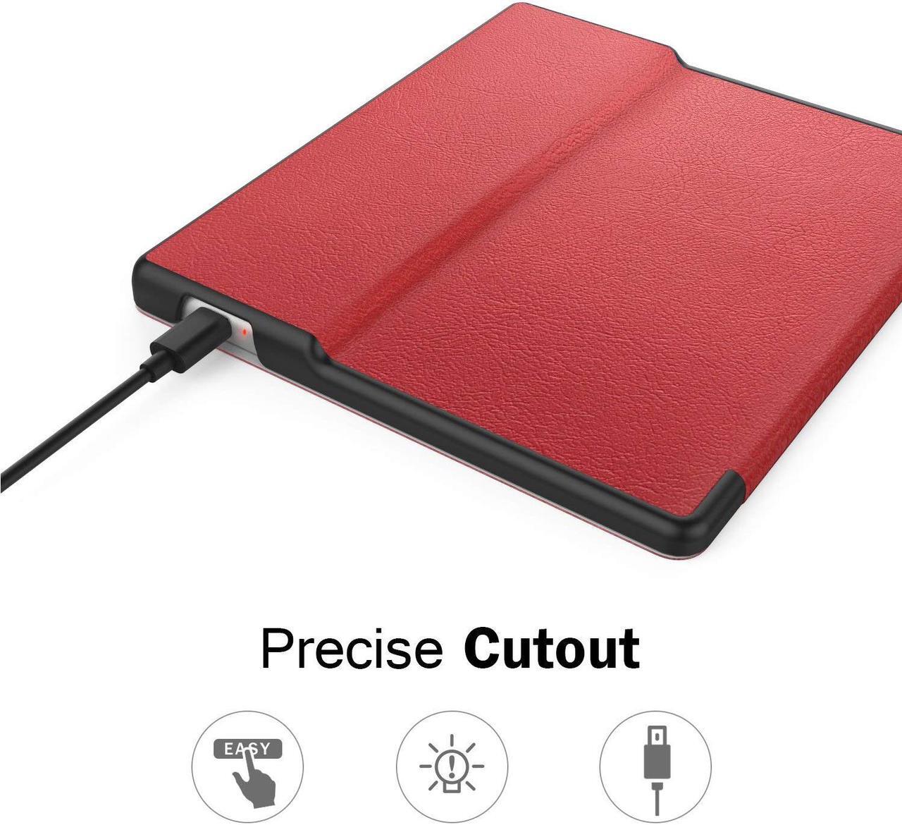 Alt view image 4 of 7 - Werleo Case For  All-New Kindle Oasis - 9th and 10th Generation ONLY 2017 and 2019 Release - Premium Ultra Lightweight Shell Cover with Auto Wake / Sleep