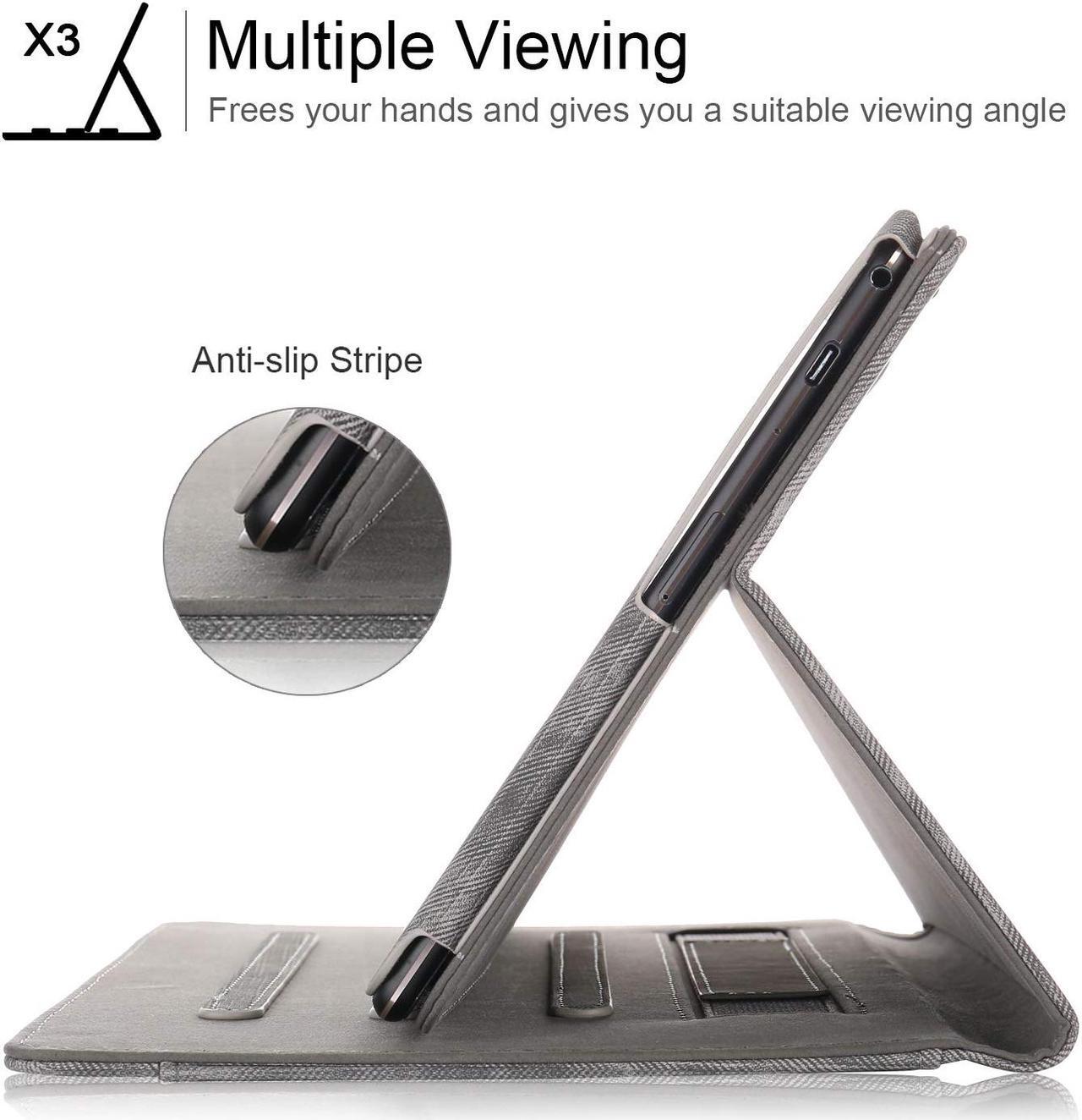 Alt view image 4 of 7 - Case for Lenovo Tab M10 / P10 Smart Folio Stand Cover For Lenovo Tab M10 X605F / P10 X705F 10.1 inch Tablet with Multiple Viewing Angles / Document Card Pocket