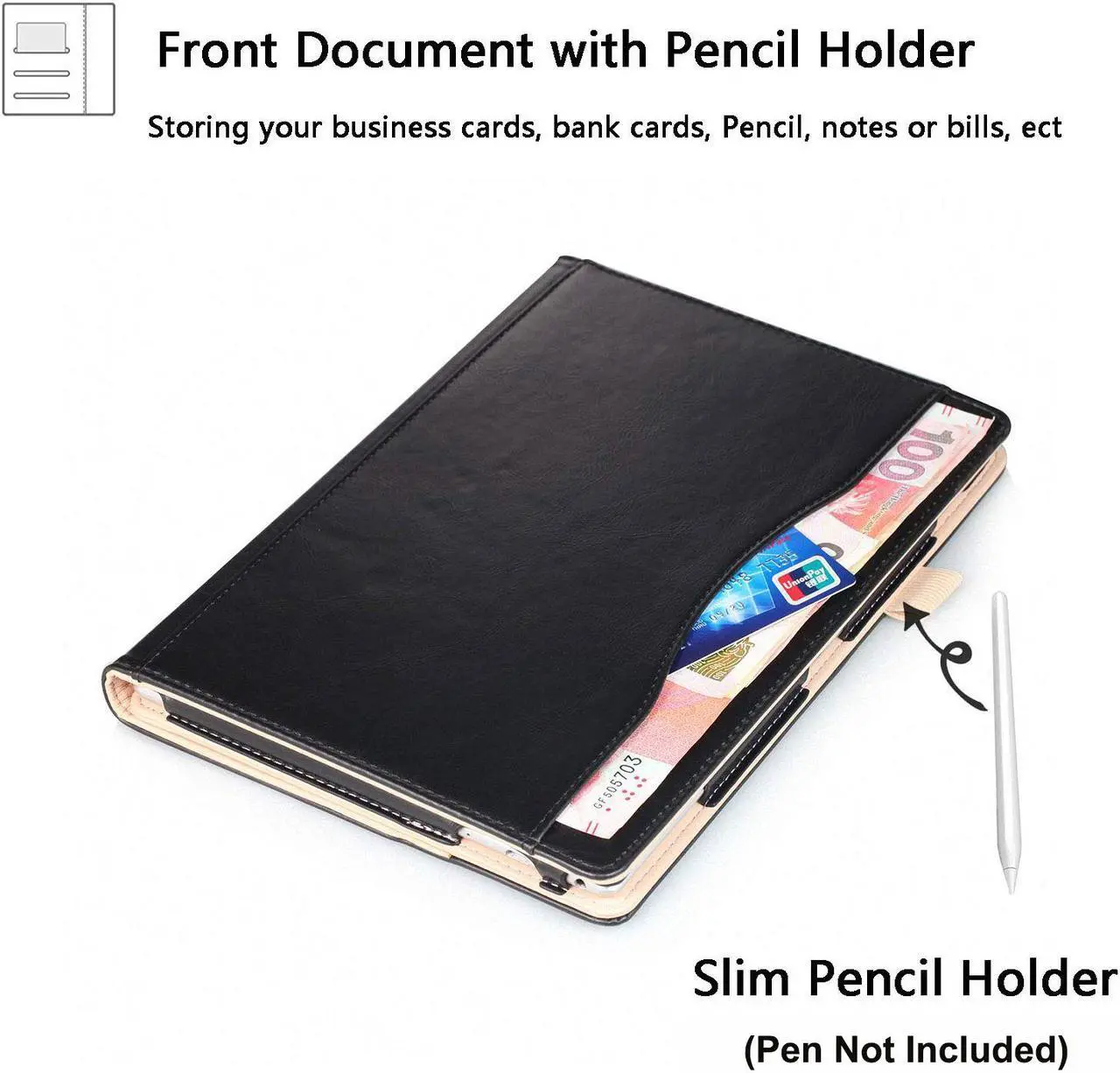 Alt view image 4 of 7 - Case for Lenovo Tab E10 TB-X104F / Lenovo Tab 4 10 / Tab 4 10 Plus 10 inch / Moto Tab TB-X704A Smart Folid Stand Cover with Multiple Viewing Angles and Auto Wake / Sleep Function