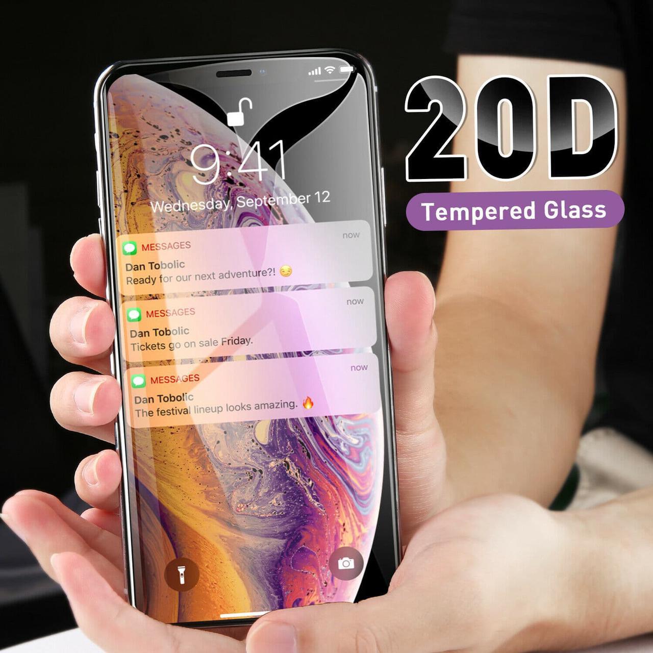 Alt view image 6 of 7 - 2PCS 20D Curved Edge Full Cover Tempered Glass Screen Protector For Apple iPhone 6 Plus / iPhone 6S Plus Protection Film