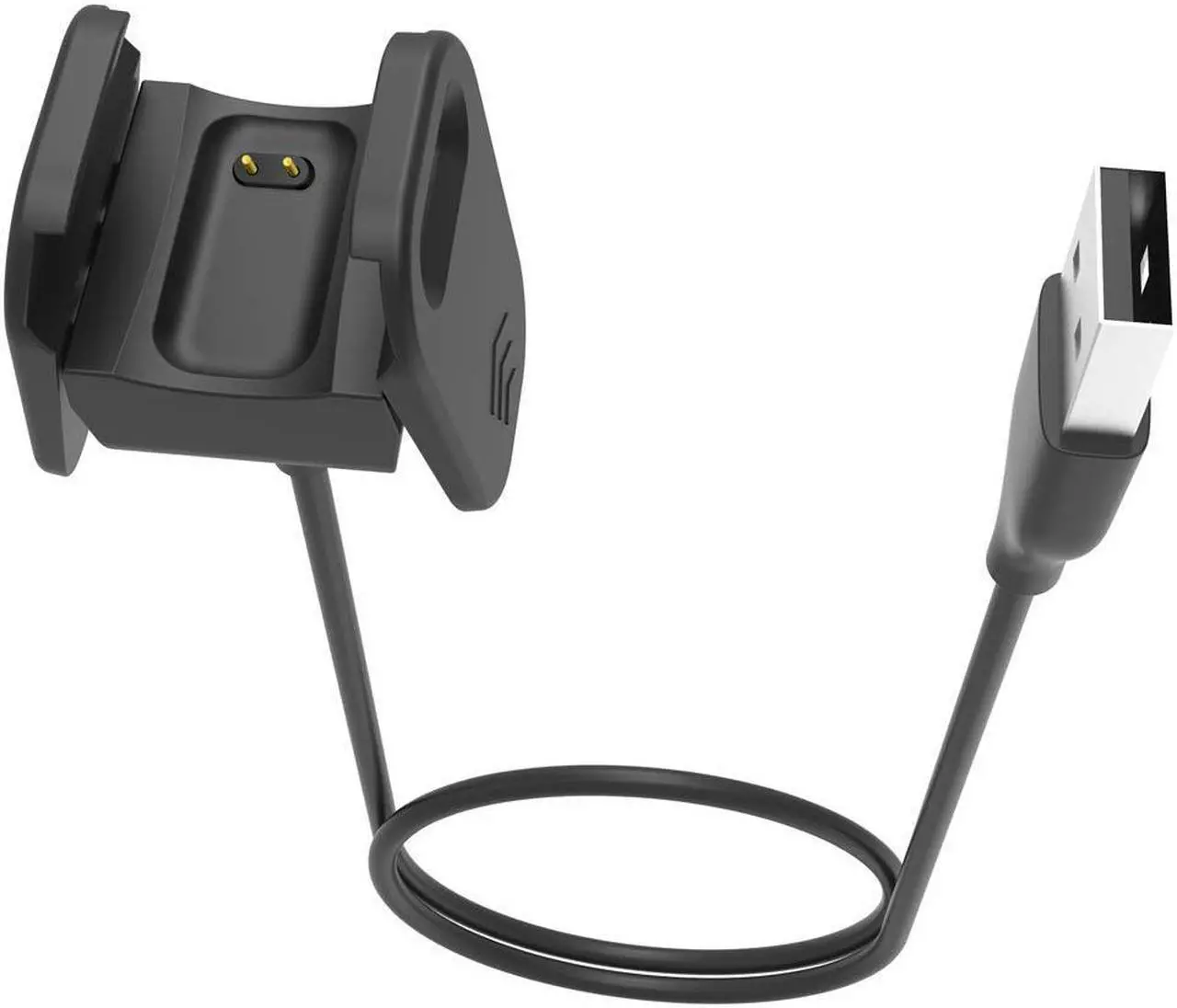 Alt view image 3 of 6 - Werleo Compatible Fitbit Charge 3 Charger Cable 3.3Ft Replacement USB Charging Cable Charging Cord with Cable Cradle Dock Adapter Compatible Fitbit Charge 3 HR Fitness Tracker Smart Watch - 2 Pack