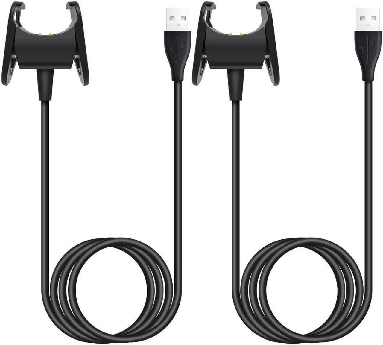 Main image of Werleo Compatible Fitbit Charge 3 Charger Cable 3.3Ft Replacement USB Charging Cable Charging Cord with Cable Cradle Dock Adapter Compatible Fitbit Charge 3 HR Fitness Tracker Smart Watch - 2 Pack