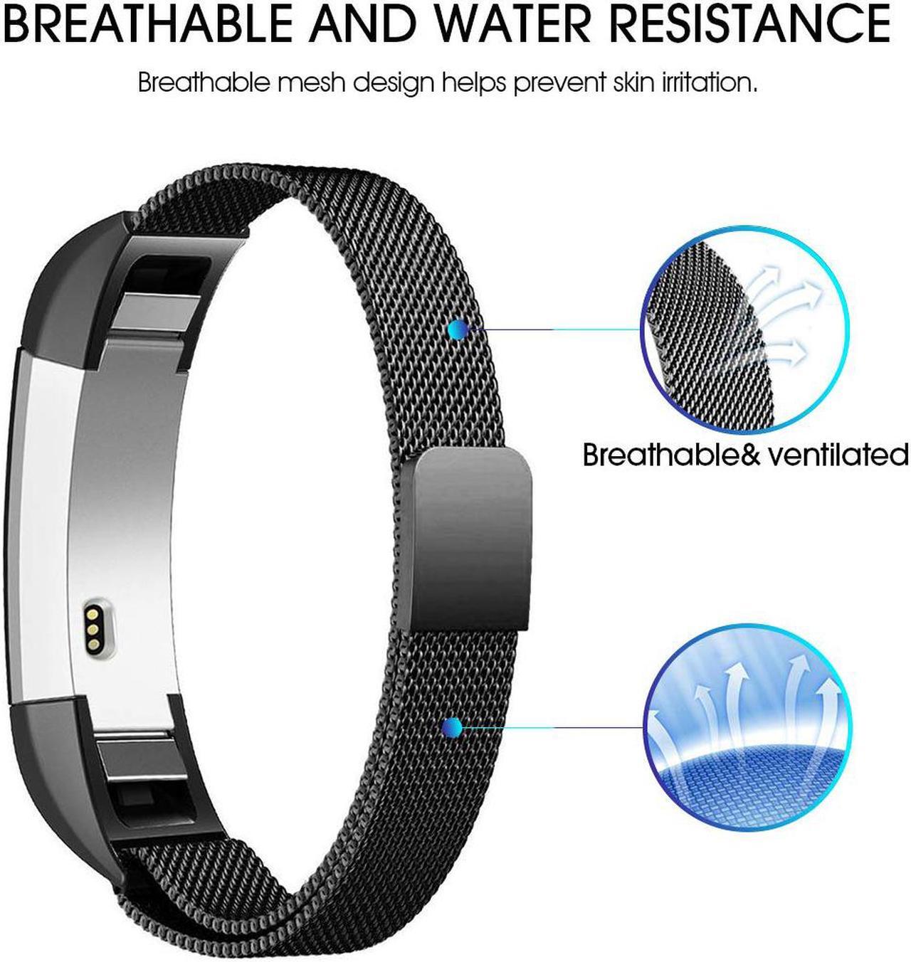 Alt view image 5 of 7 - Werleo Stainless Steel Replacement Bands Compatible with Fitbit Alta HR and Fitbit Alta