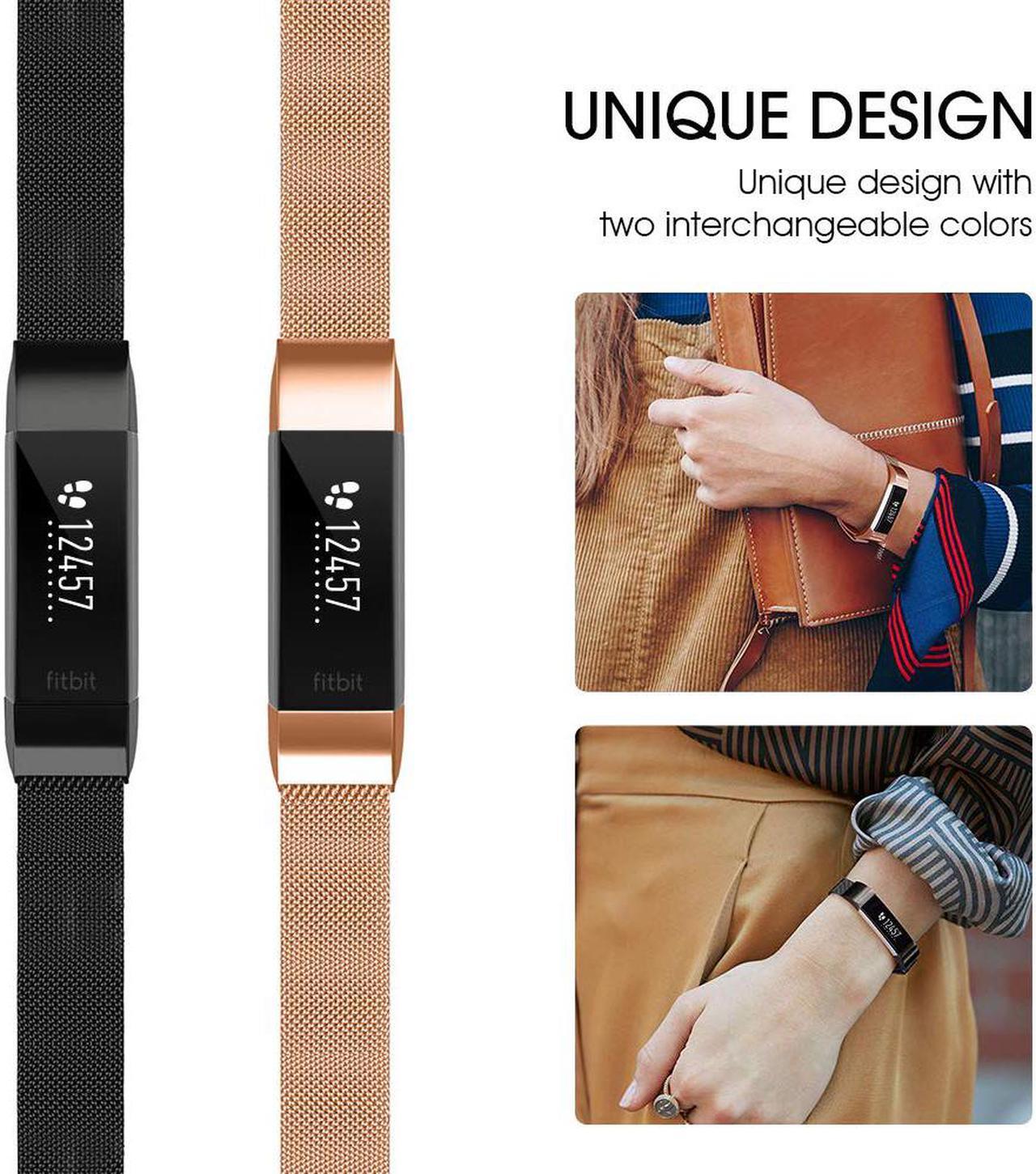 Alt view image 7 of 7 - Werleo Stainless Steel Replacement Bands Compatible with Fitbit Alta HR and Fitbit Alta