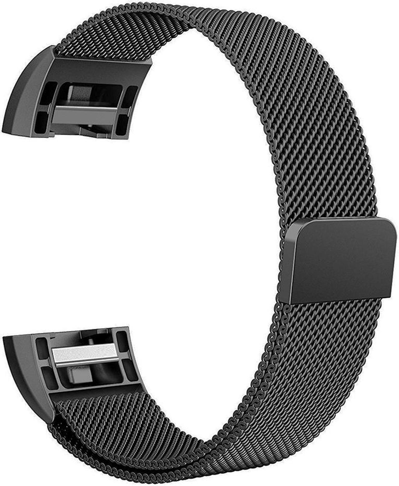 Alt view image 3 of 7 - Werleo  Compatible for Fitbit Charge 2 Band Small / Large Replacement Milanese Band Strap with Magnetic Closure Clasp for Fitbit Charge 2