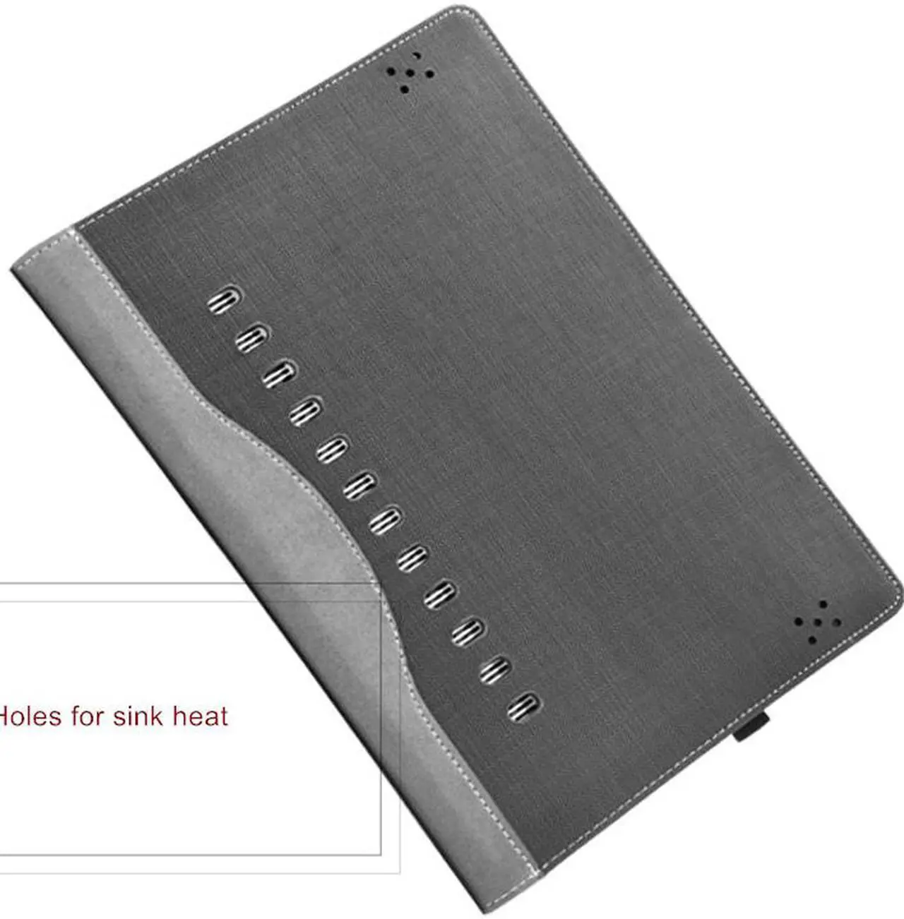 Alt view image 3 of 6 - PU leather Case For Lenovo Ideapad 510s 14 inch Notebook Cover for Lenovo Ideapad 510s Laptop Protective Case Sleeve