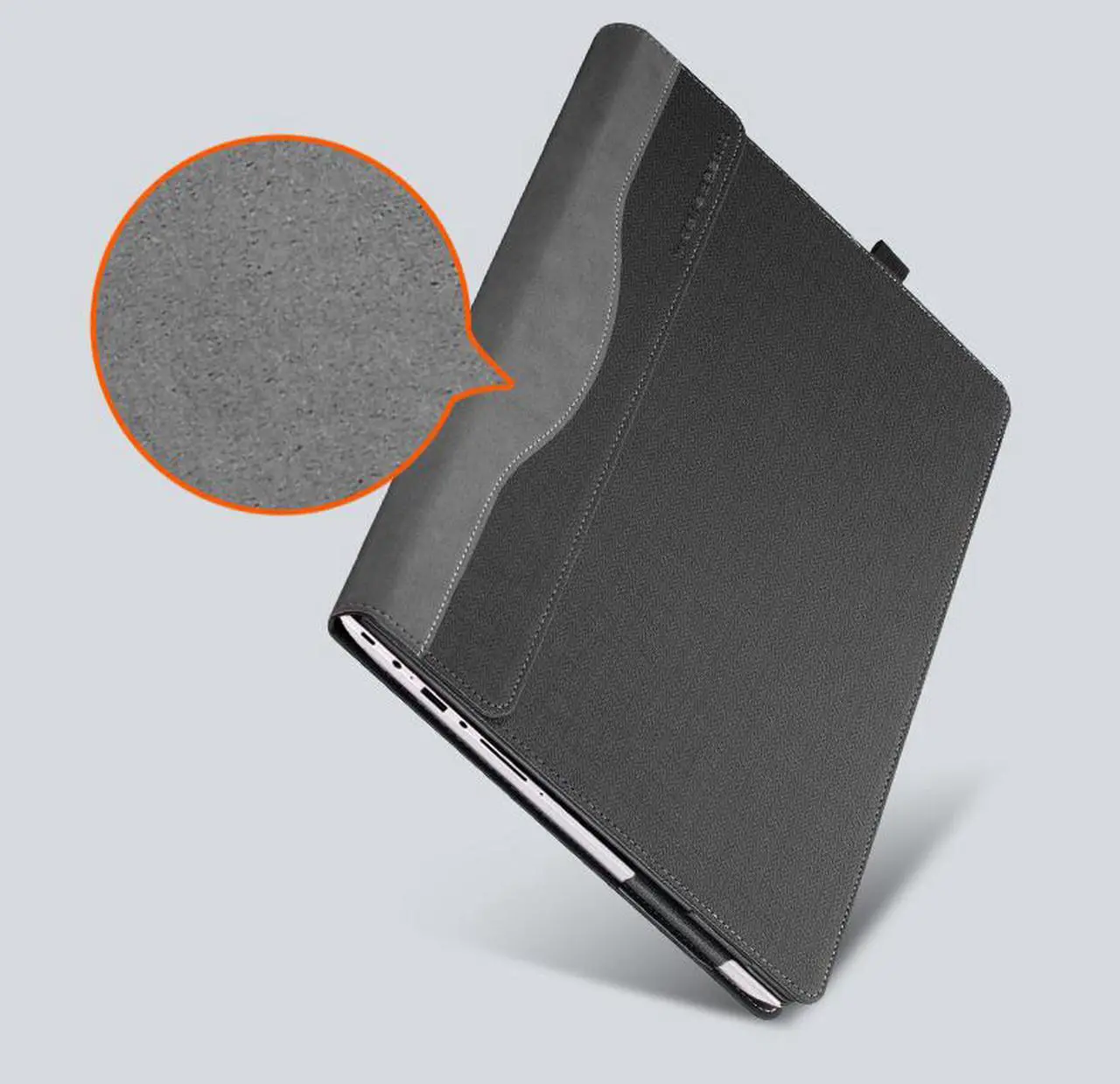 Alt view image 6 of 6 - PU leather Case For Lenovo Ideapad 510s 14 inch Notebook Cover for Lenovo Ideapad 510s Laptop Protective Case Sleeve