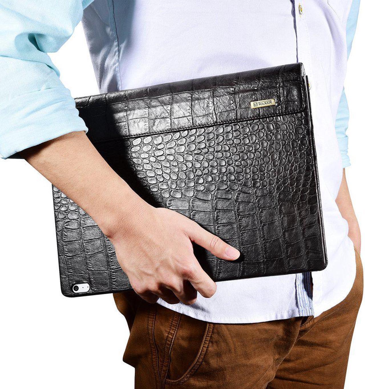 Alt view image 7 of 7 - WERLEO Surface Book Case Surface Book 2 Leather Protecive Case Crocodile Series Genuine Leather Detachable Folio Cover for 13.5 Inch Microsoft Surface Book 1 / 2  (Intel Core i5 ONLY)