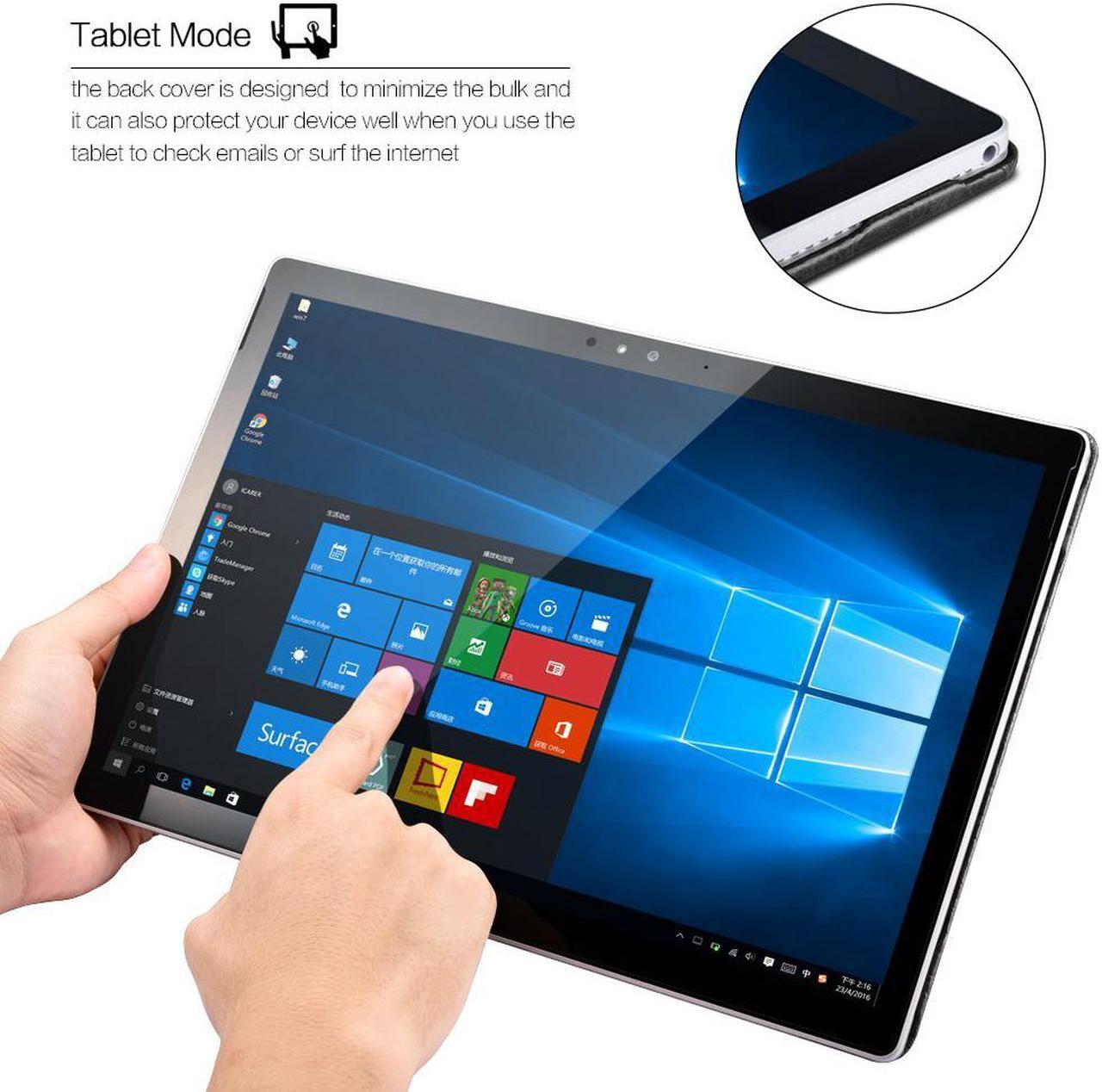 Alt view image 6 of 7 - WERLEO Surface Book Case Surface Book 2 Leather Protecive Case Crocodile Series Genuine Leather Detachable Folio Cover for 13.5 Inch Microsoft Surface Book 1 / 2  (Intel Core i5 ONLY)
