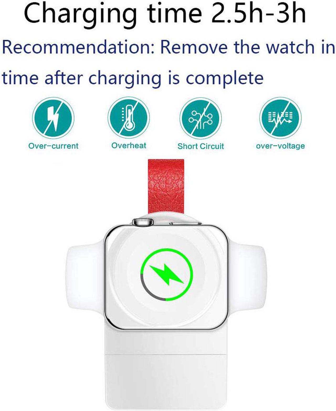Alt view image 3 of 7 - Watch Charger for Apple Magnetic Portable Wireless iWatch Charger Compatible for Apple Watch Series 1 2 3 4 in 38mm 40mm 42mm 44mm