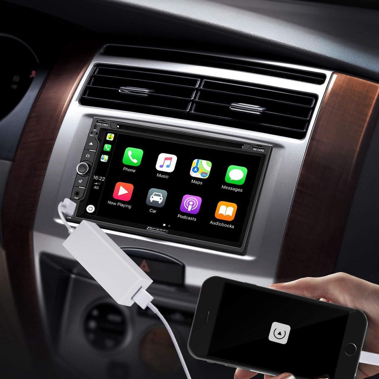 Alt view image 2 of 6 - USB AutoPlay Dongle Adapter Auto Radio Navigation Music Player for Car Stereos Compatible with iPhone and Android Phone 8GB SD Card Included