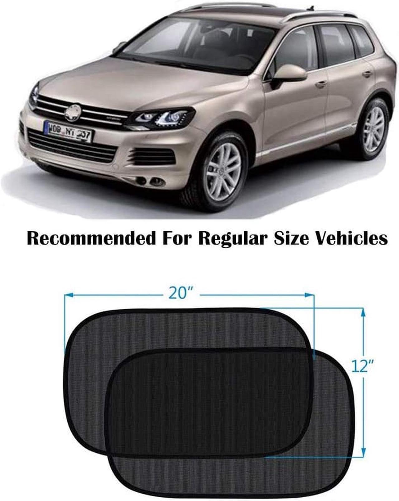 Alt view image 5 of 6 - Car Window Shade Sunshade for Car Side Window Clings - 80GSM UPF50 + Blocks Over 99% of Harmful UV Rays - Baby Side Window Car Sun Shades