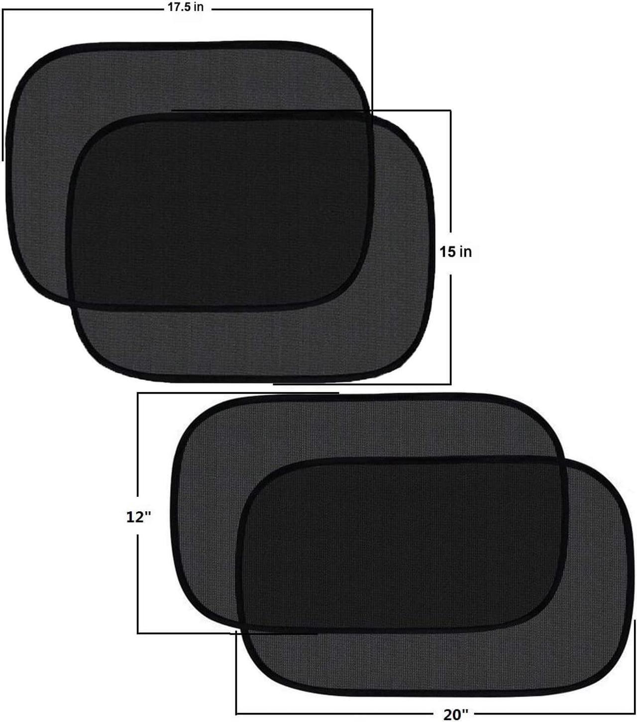 Alt view image 6 of 6 - Car Window Shade Sunshade for Car Side Window Clings - 80GSM UPF50 + Blocks Over 99% of Harmful UV Rays - Baby Side Window Car Sun Shades