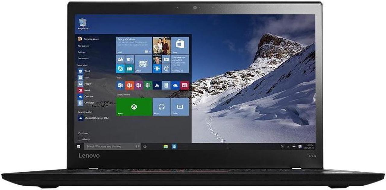 Lenovo ThinkPad T460s 14" FHD IPS Ultrabook - Intel Core i5-6200U Upto 2.8GHz, 12GB DDR4, 512GB SSD, WebCam, Wifi, Bluetooth, Windows 10 Professional 64Bit