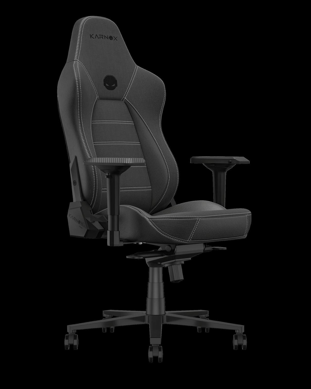 Alt view image 2 of 6 - KARNOX DR Gaming Chair High Back Office Chair Ergonomic Computer Gaming Chair with Adjustable Headrest Pillow and Lumbar Cushion Reclining Cloth PC Racing Chair for Big and Tall Guys Grey