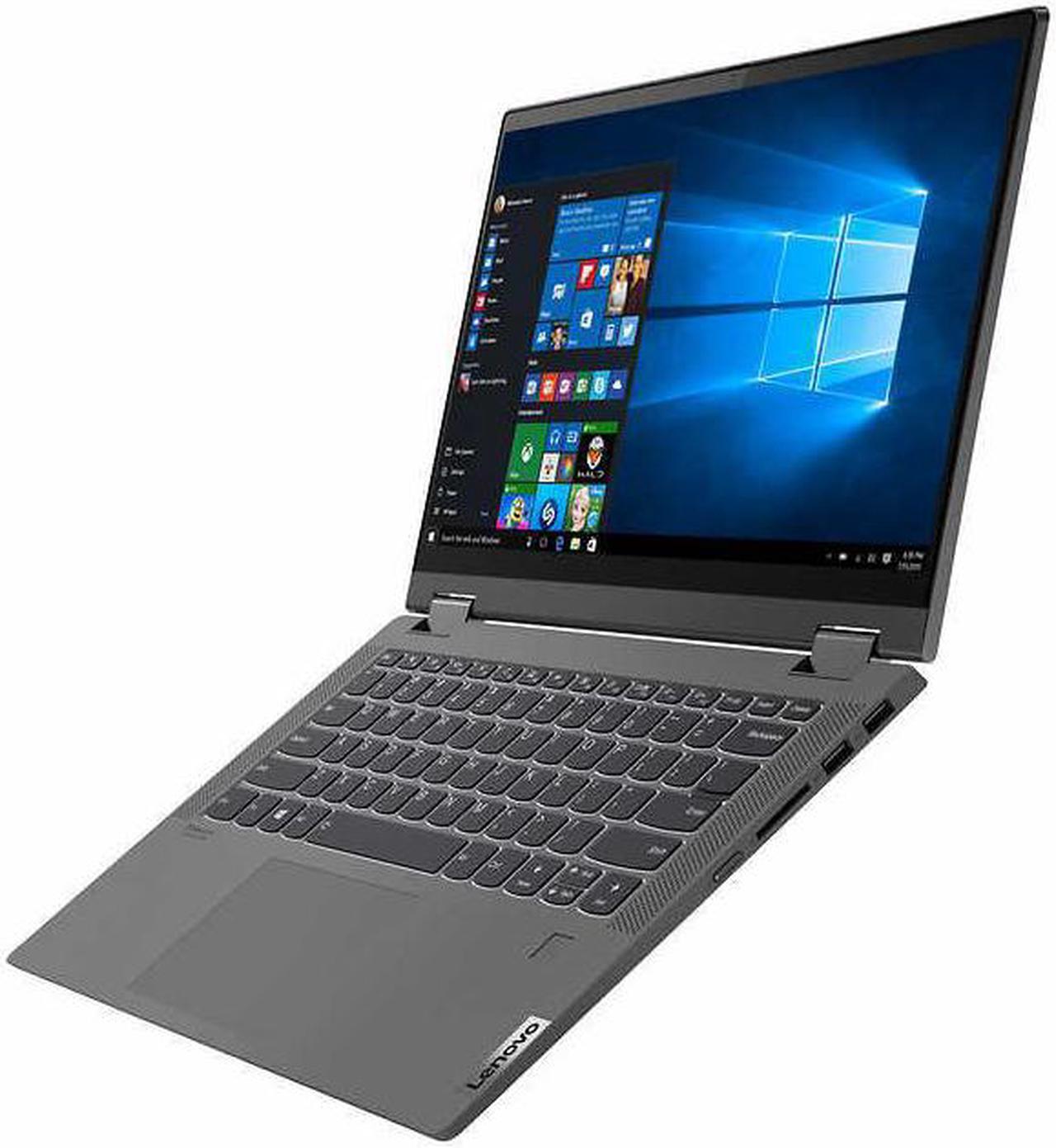 Alt view image 6 of 7 - Lenovo Flex 5 14'' Touch-Screen 2-in-1 Customized Laptop | 8-Core AMD Ryzen 7 4700U (Beat i7-8550U) | 8GB DDR4 RAM 256GB  SSD | Fingerprint reader | Backlit KB | Only 3.63 lbs | Windows 10 | Grey