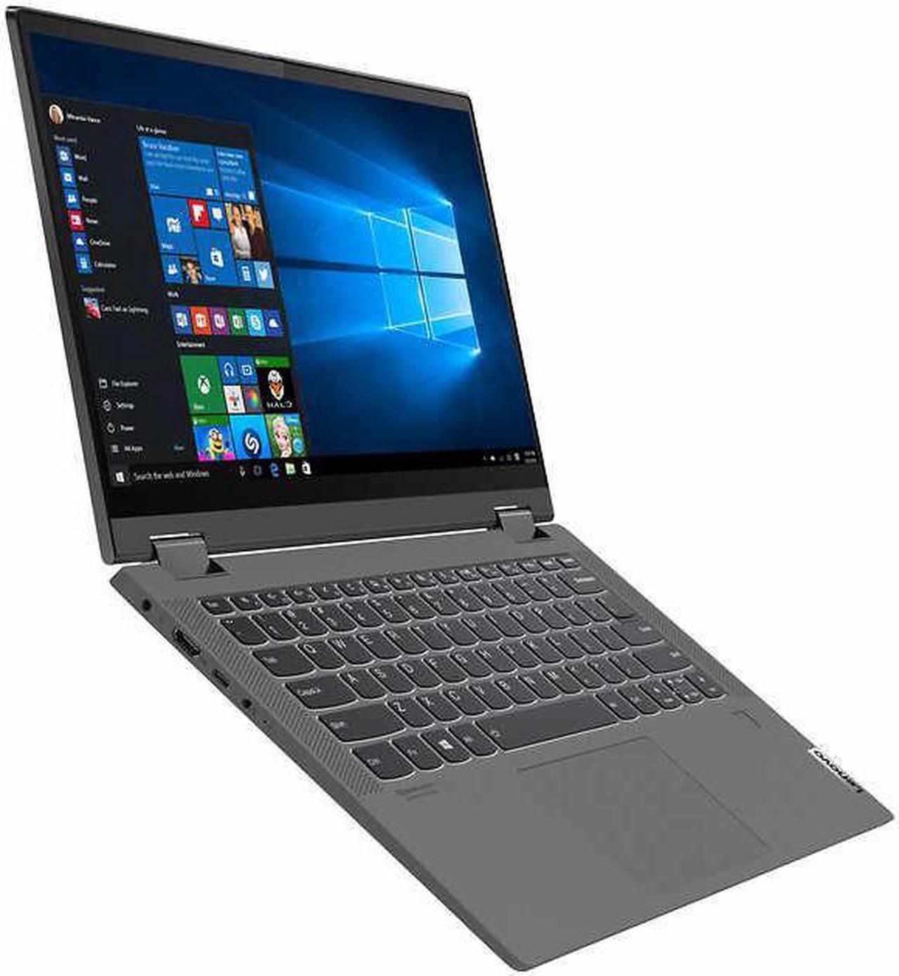 Alt view image 5 of 7 - Lenovo Flex 5 14'' Touch-Screen 2-in-1 Customized Laptop | 8-Core AMD Ryzen 7 4700U (Beat i7-8550U) | 8GB DDR4 RAM 256GB  SSD | Fingerprint reader | Backlit KB | Only 3.63 lbs | Windows 10 | Grey
