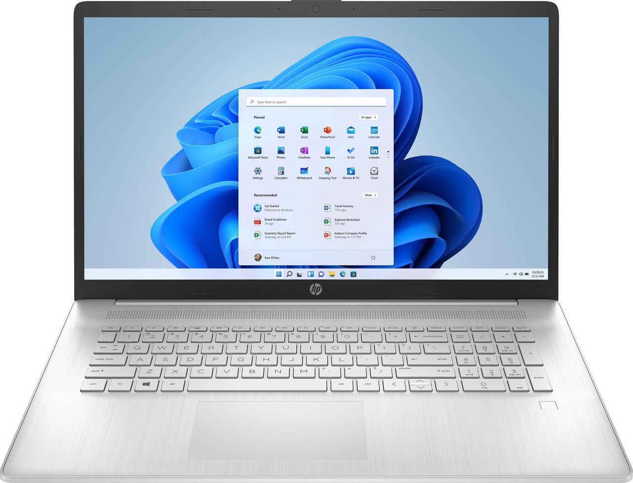 HP 17.3" Custmized Laptop | AMD Ryzen 5 5500U(beats i5-1135G7) | Fingerprint reader |16GB DDR4 RAM 512GB  SSD | IPS FHD Display | Wi-Fi | Windows 10 | Silver