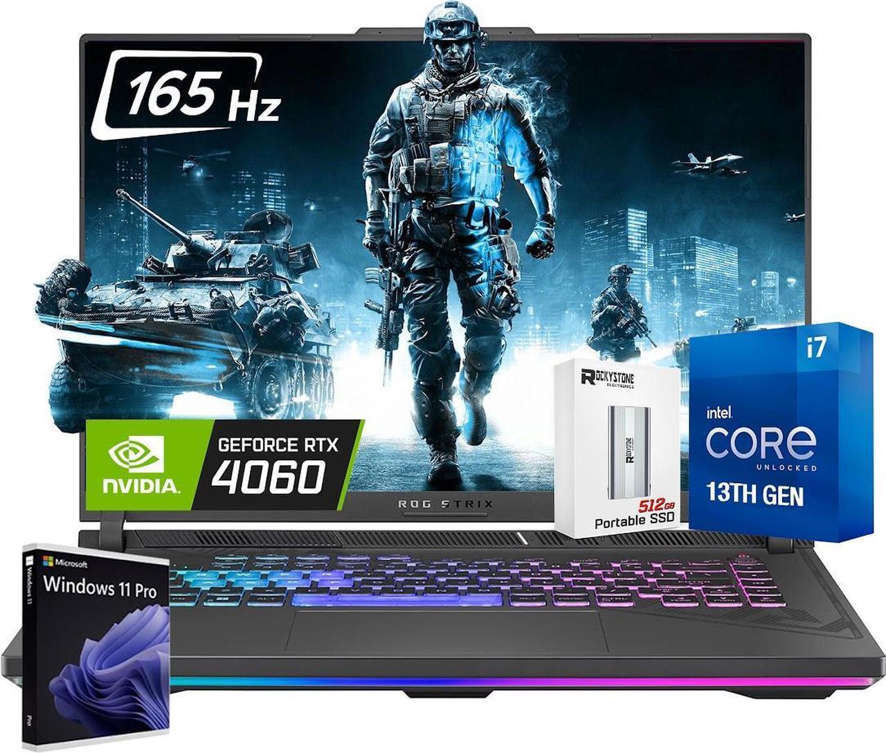 Main image of 2024 ASUS ROG Strix G16 Gaming Laptop, 16" FHD 165Hz Display, Intel 14 Core i7-13650HX(Beats i9-12900HX), NVIDIA GeForce RTX 4060, 32GB DDR5, 1TB PCIe Gen4 SSD, RGB KB, Win11 Pro