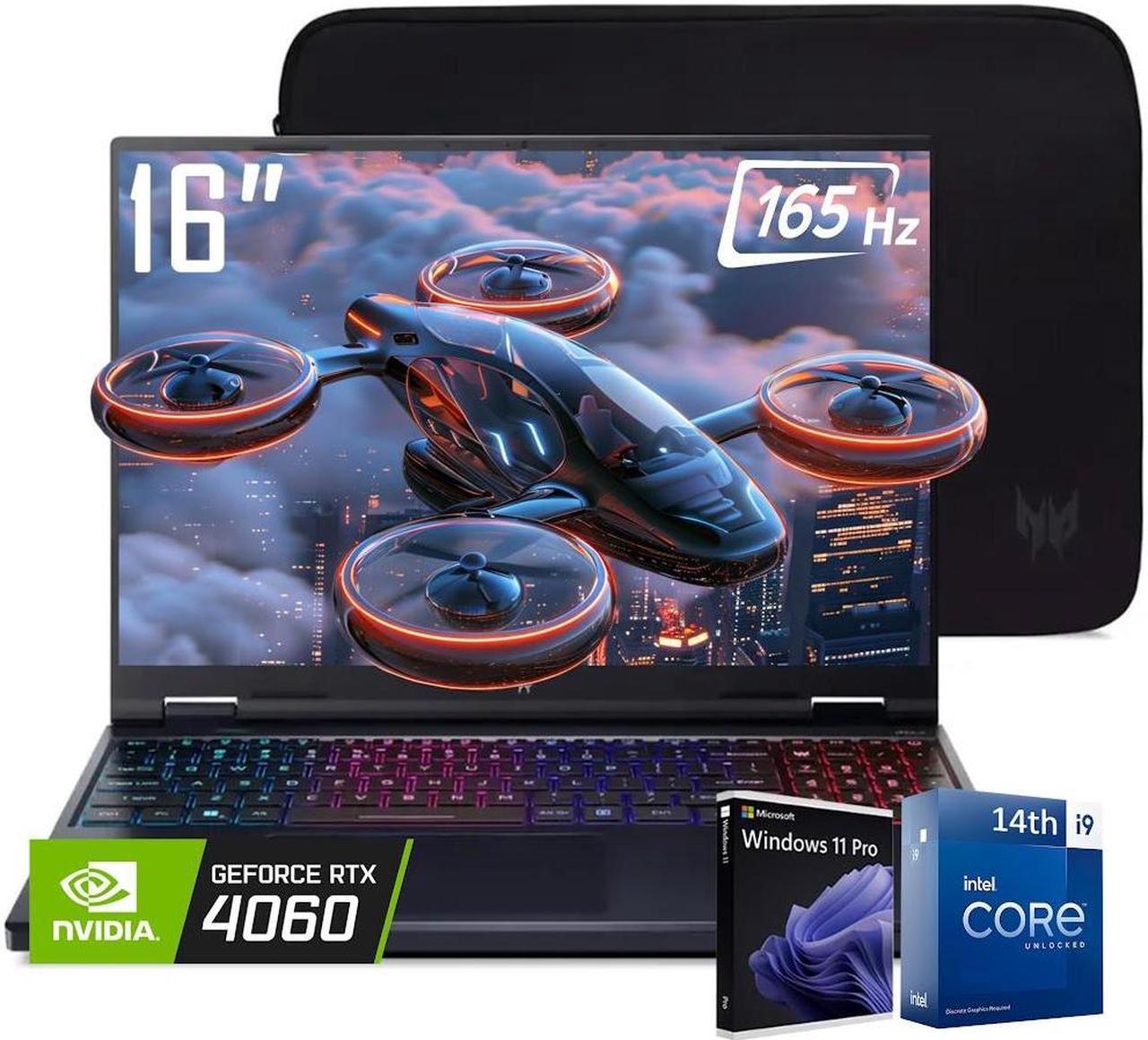 Main image of Acer Predator Helios Neo Gaming Laptop, 16" 165Hz WUXGA IPS Display, Intel 24 Core i9-14900HX(Up to 5.80 GHz), 32GB DDR5 1TB SSD, GeForce RTX 4060, RGB Backlit KB, Copilot AI Laptop, Win11 Pro