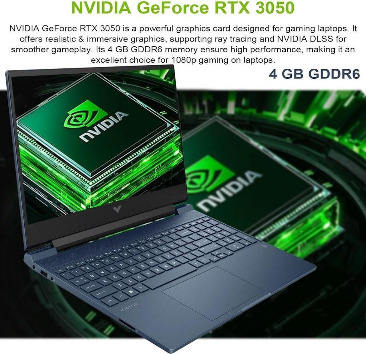 Alt view image 3 of 6 - HP Victus Gaming Laptop, 15.6" 144Hz FHD LED Display, 8-Core Intel Core i5-12450H, 16GB RAM 1TB SSD, NVIDIA GeForce RTX 3050, Backlit KB, SD Card Reader, WiFi 6, Win11 Home