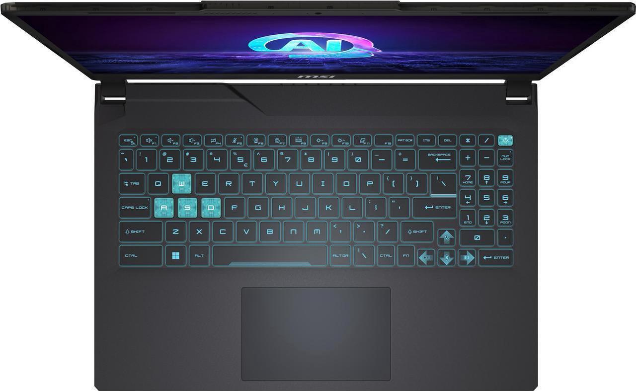 Alt view image 3 of 7 - MSI Cyborg 15 AI Copilot Gaming Laptop, 15.6" FHD 144Hz IPS Display, Intel 16-Core Ultra 7 155H(Beat i7-14700HX), GeForce RTX 4050, 32GB DDR5 1TB SSD, Wi-Fi 6, Backlit Keyboard, Win11 Home