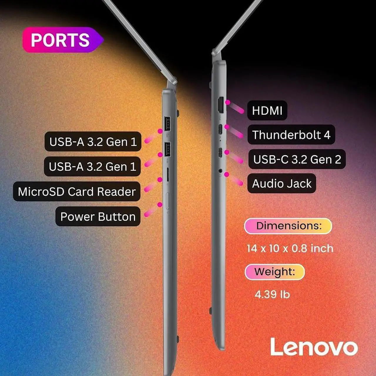 Alt view image 6 of 6 - Lenovo IdeaPad Flex 5 2-in-1 Laptop, 16" WUXGA IPS Touchscreen, Intel 10-Core 7 150U(Up to 5.4 GHz), 16GB LPDDR5X RAM 1TB SSD, Copilot AI Laptop, Backlit Keyboard, Fingerprint Reader, Win11 Home