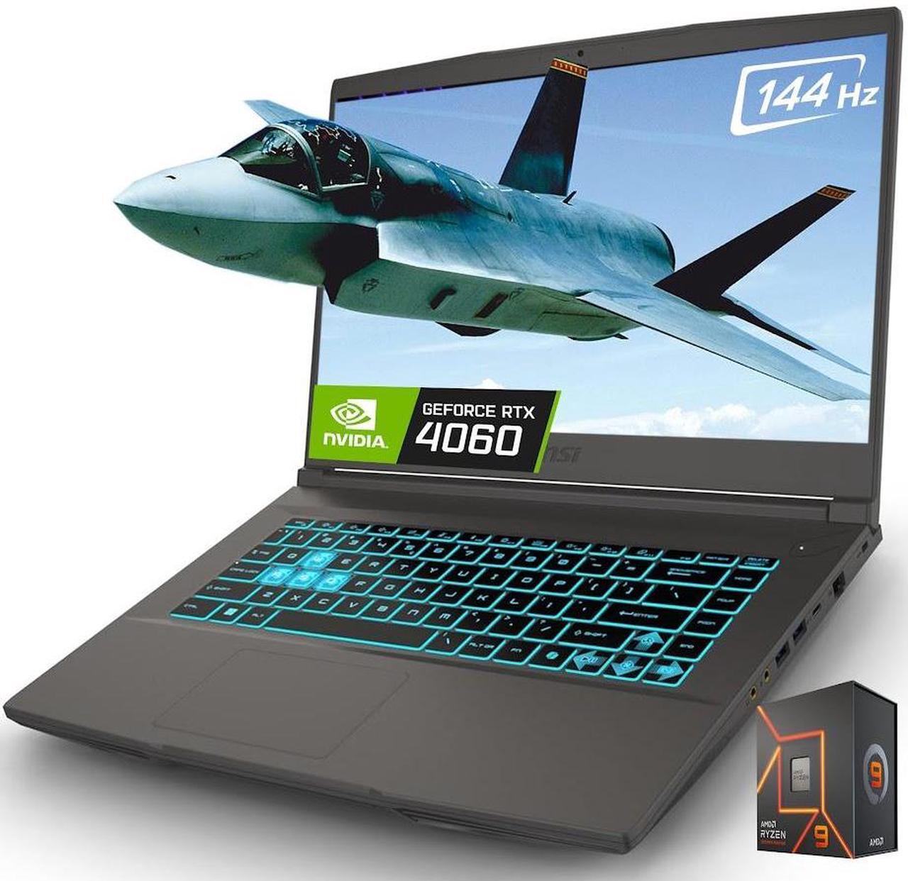 Main image of MSI Thin A15 Gaming Laptop, 15.6" FHD 144Hz Display, AMD Ryzen 9 8945HS(Beat i9-14900HX), NVIDIA GeForce RTX 4060 GPU, 32GB DDR5, 1TB SSD, Wi-Fi 6E, Bluetooth 5.3, Backlit Keyboard, Win11 Home