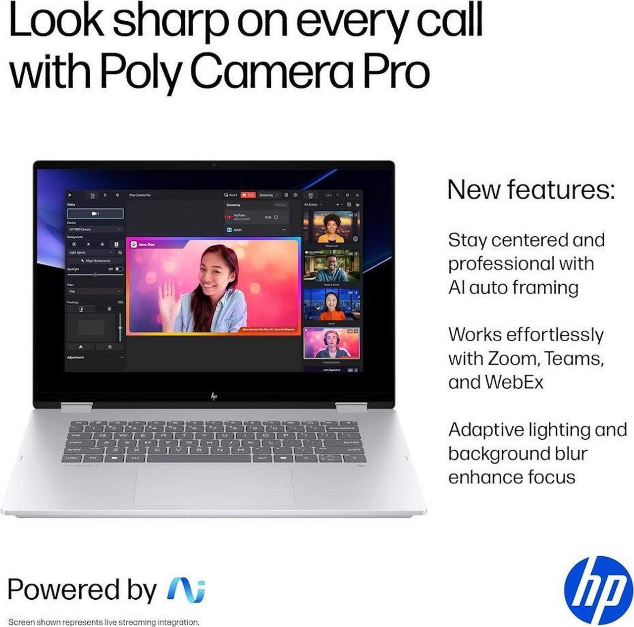 Alt view image 4 of 7 - HP OmniBook 7 Flip 16" 2-in-1 Copilot AI Laptop, 3K OLED Touchscreen Display, Intel Evo 8-Core Ultra 7 258V(>Ultra 9 185H), 32GB LPDDR5X 2TB SSD, WiFi 7, Backlit KB, W/ S Pen, Win11 Home