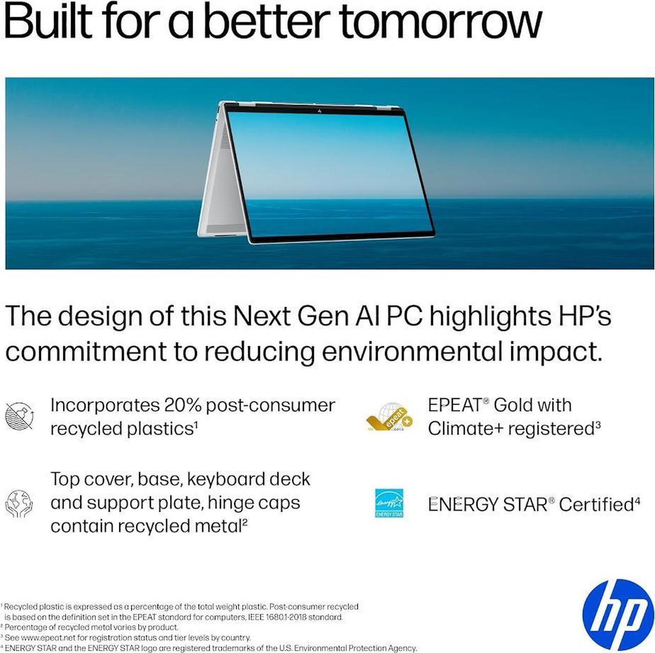 Alt view image 6 of 7 - HP OmniBook 7 Flip 16" 2-in-1 Copilot AI Laptop, 3K OLED Touchscreen Display, Intel Evo 8-Core Ultra 7 258V(>Ultra 9 185H), 32GB LPDDR5X 2TB SSD, WiFi 7, Backlit KB, W/ S Pen, Win11 Home