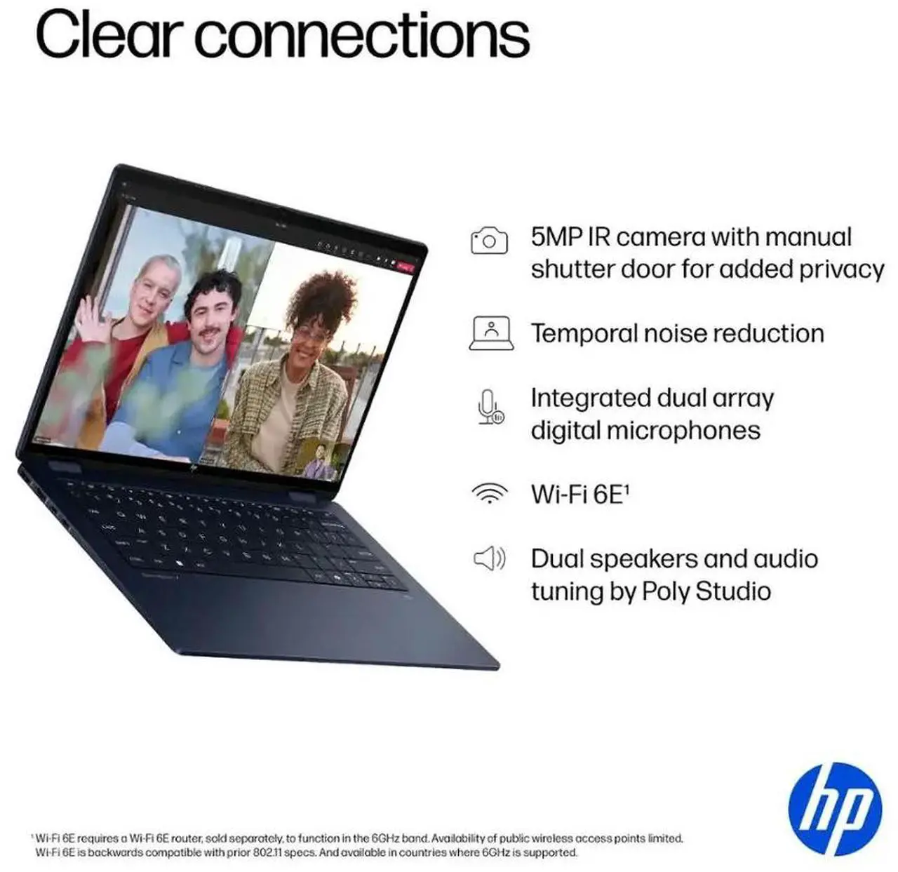 Alt view image 5 of 7 - HP OmniBook X Flip 2-in-1 AI Powered Laptop, 14" 2K LED IPS Touchscreen 400 Nits Display, Intel 8-Core Ultra 7 256V(Up to 4.8GHz), 16GB LPDDR5X 1TB SSD, WiFi 6E, Backlit KB, Win11 Home