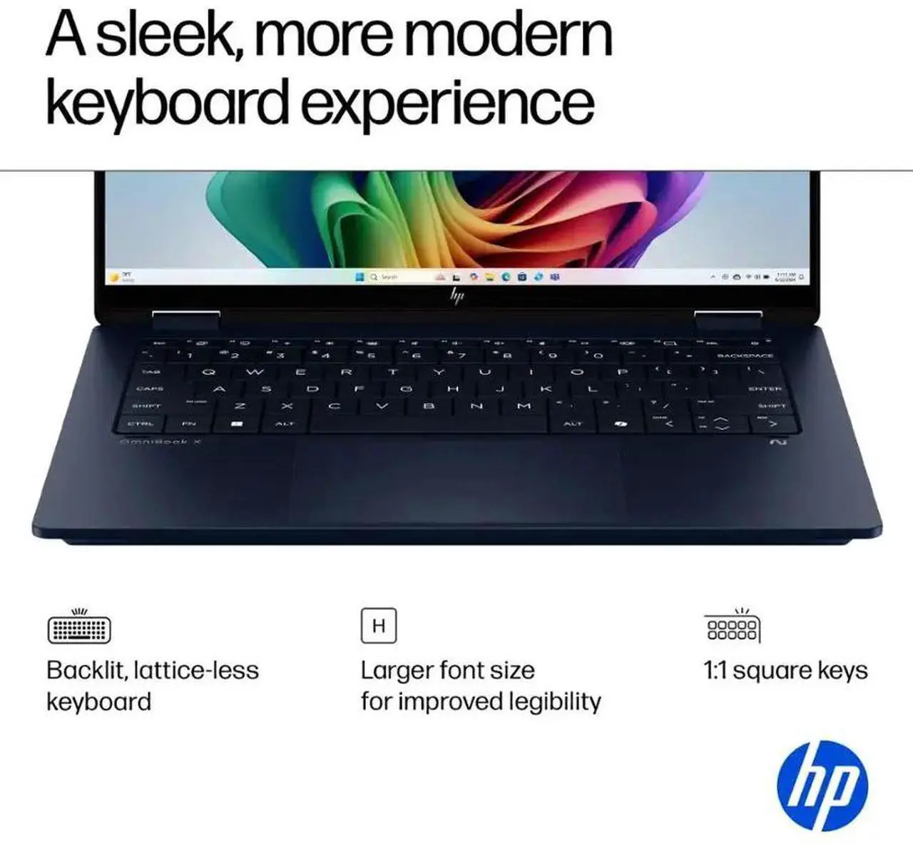 Alt view image 6 of 7 - HP OmniBook X Flip 2-in-1 AI Powered Laptop, 14" 2K LED IPS Touchscreen 400 Nits Display, Intel 8-Core Ultra 7 256V(Up to 4.8GHz), 16GB LPDDR5X 1TB SSD, WiFi 6E, Backlit KB, Win11 Home