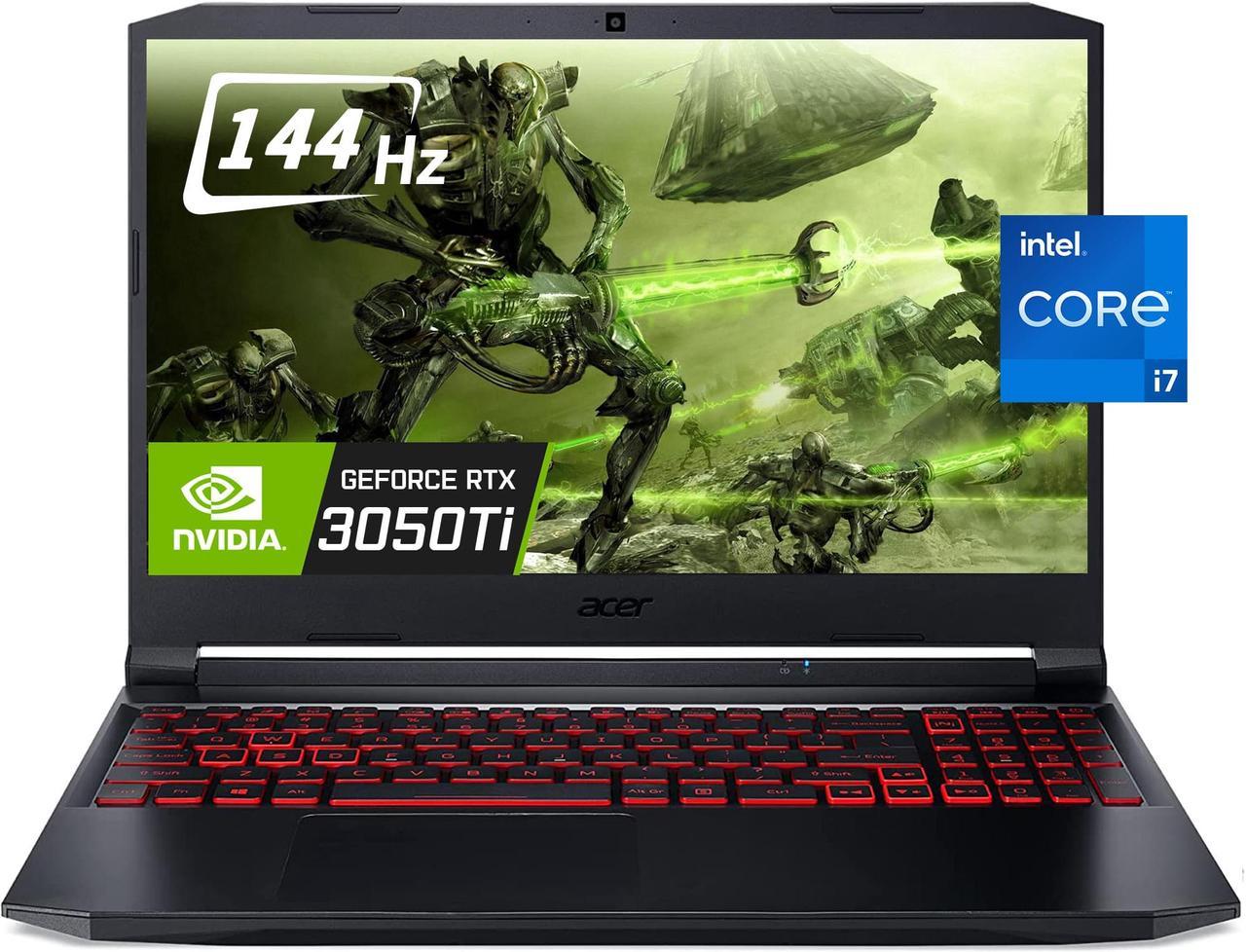 Acer Nitro 5 15.6 FHD 144Hz IPS Gaming Laptop, Intel 8-Core i7-11800H (Beat Ryzen 7 5800H), 8GB RAM 512GB SSD, NVIDIA GeForce RTX 3050 Ti 4GB GDDR6, Backlit KB, Windows 11 Home 512 GB 8GB