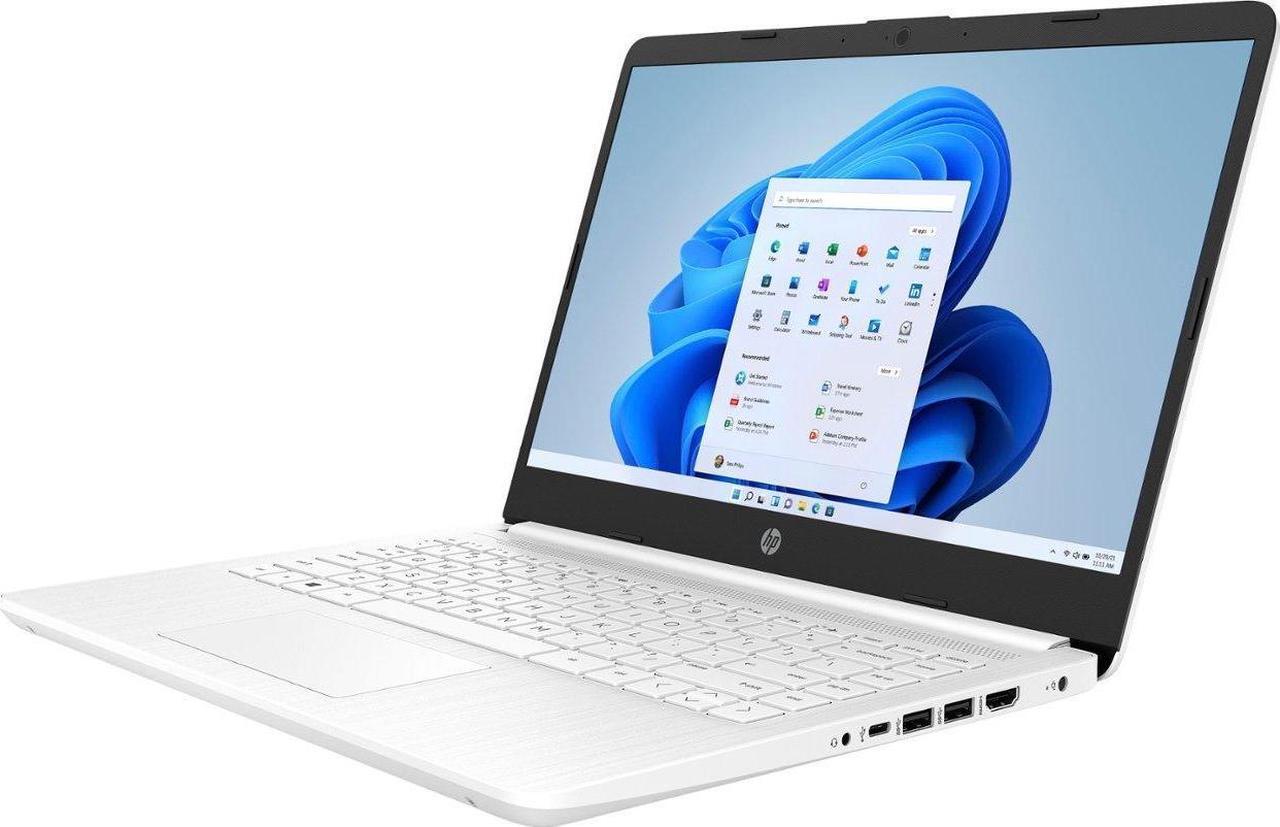Alt view image 4 of 7 - HP Stream 14" HD Thin and Light Laptop, Intel Celeron N4120, 8GB RAM, 64GB eMMC Storage, Long Battery Life, HD Webcam, HDMI, White, Office 365 1-Year, Windows 11 Home in S Mode White 8GB