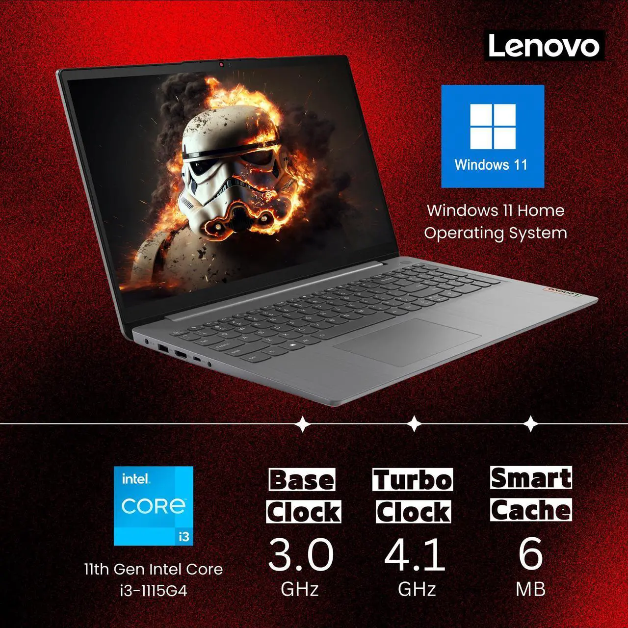 Alt view image 2 of 7 - Lenovo Ideapad 3i, 15.6" FHD Touchscreen Laptop, Intel Core i3-1115G4(Beats i5-1035G4, 3.0 GHz Base Clock), 16GB DDR4 RAM 512GB SSD, Dolby Audio, WiFi 6, Alexa, Bluetooth 5.1, HDMI, Win11 Home