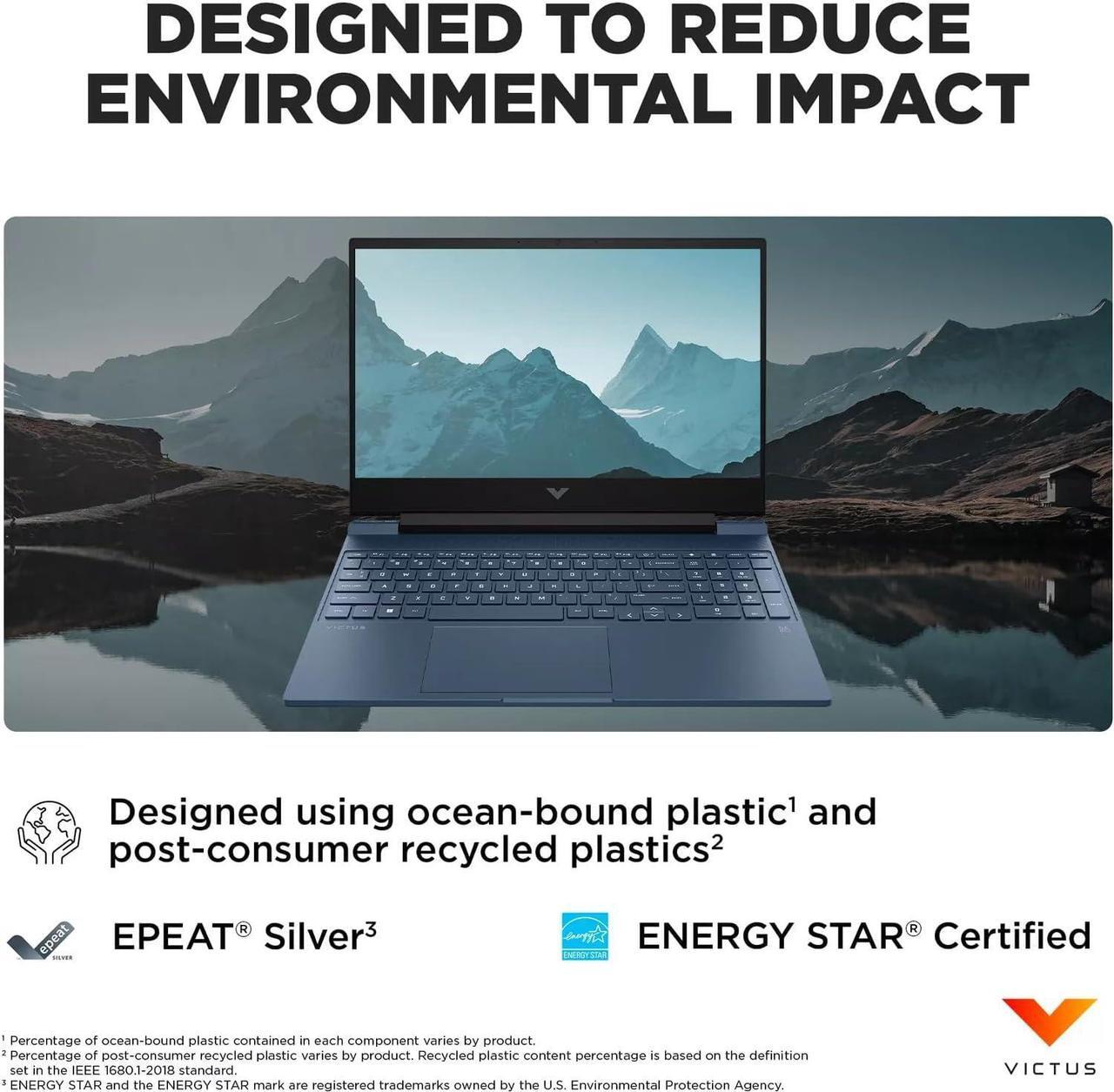 Alt view image 4 of 6 - HP Victus Gaming Laptop, 15.6" 144Hz FHD, 8-Core Intel Core i5-12450H(Beats i7-11800H), 32GB RAM 1TB SSD, RTX 3050, Backlit KB, SD Card Reader, WiFi 6, W/128GB SSD, Win11 Home