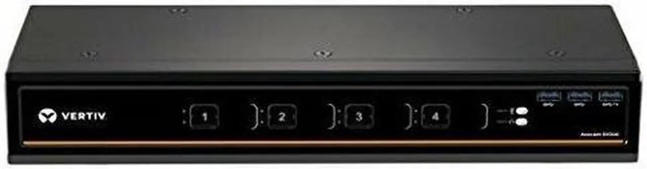 Alt view image 2 of 2 - Avocent SV340-001 4-port desktop KVM, dual head DVI-I (dual-link), front panel USB 3.0, audio