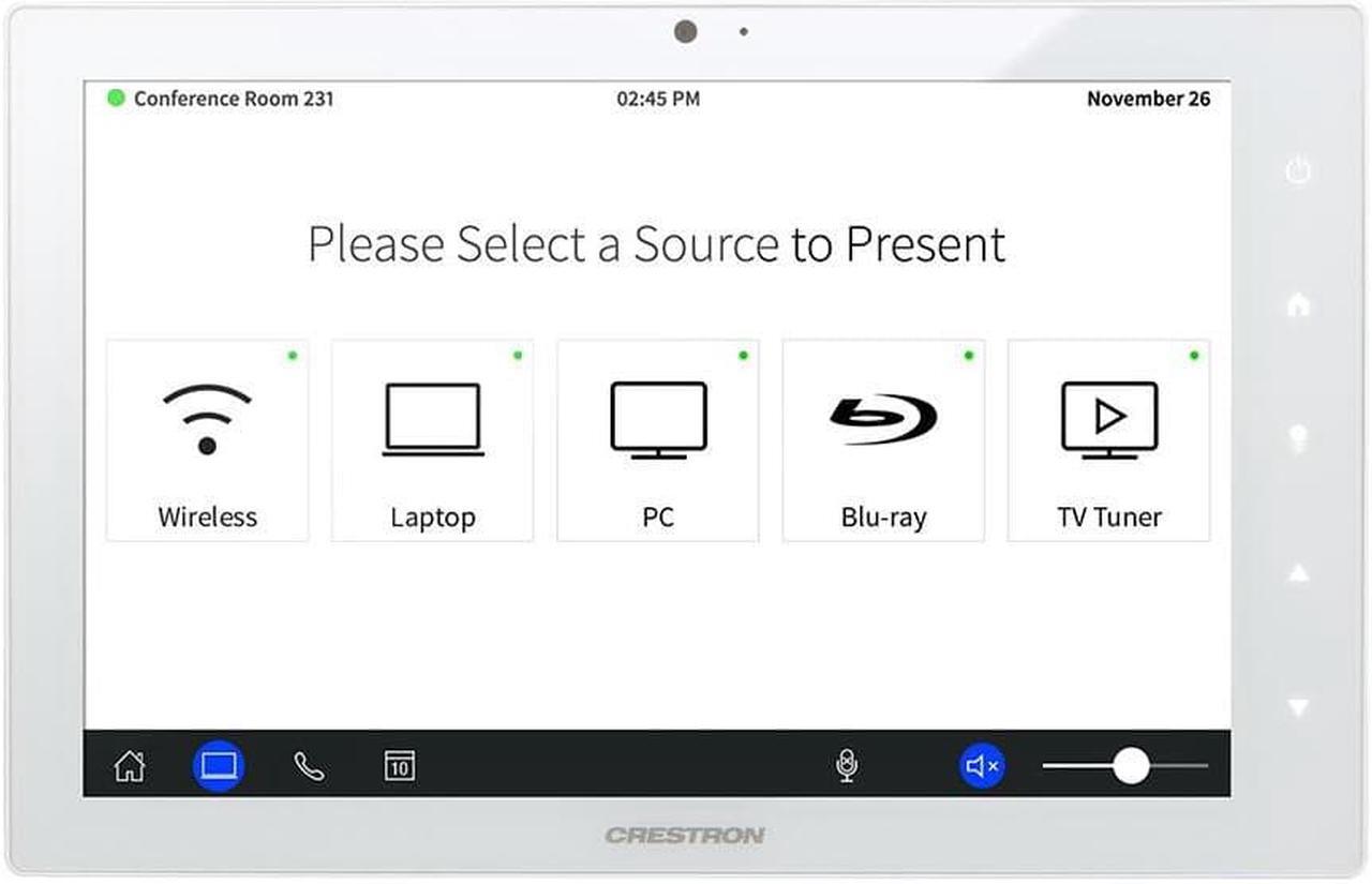 Main image of Crestron TSW-1060-W-S 10.1-Inch White Smooth Touch Screen (NOB)
