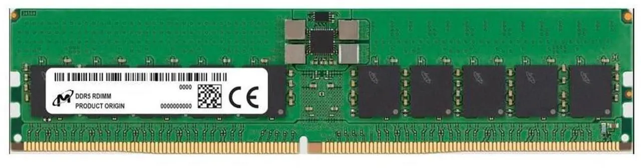 Micron mtc40f2047s1rc64br | 128gb ddr5 6400mhz cl52 | 2rx4 ecc rdimm | strežniški pomnilnik ram 1 Main image of micron mtc40f2047s1rc64br ddr5 rdimm 128gb 2rx4 6400 cl52 (32gbit) (single pack)