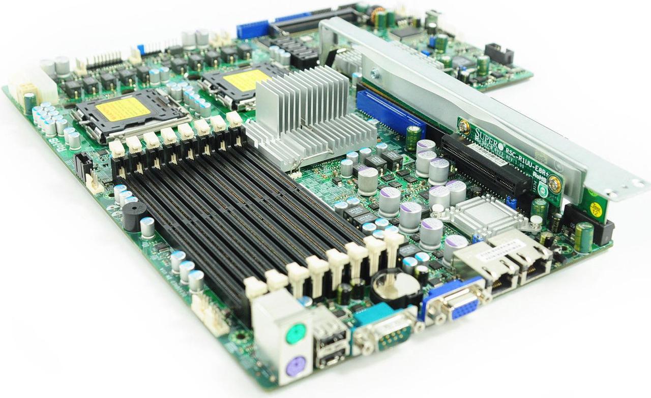 Main image of Supermicro X7DWU Server Motherboard - Intel Chipset - Socket J LGA-771 - Bulk Pack