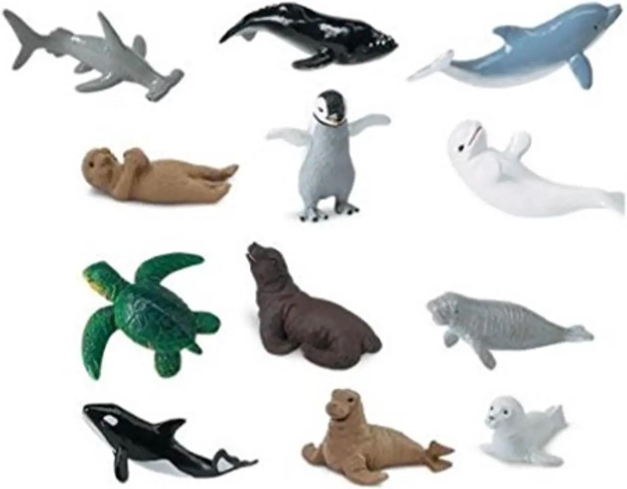 Alt view image 11 of 14 - Plastic Miniatures In Toobs-Baby Sealife