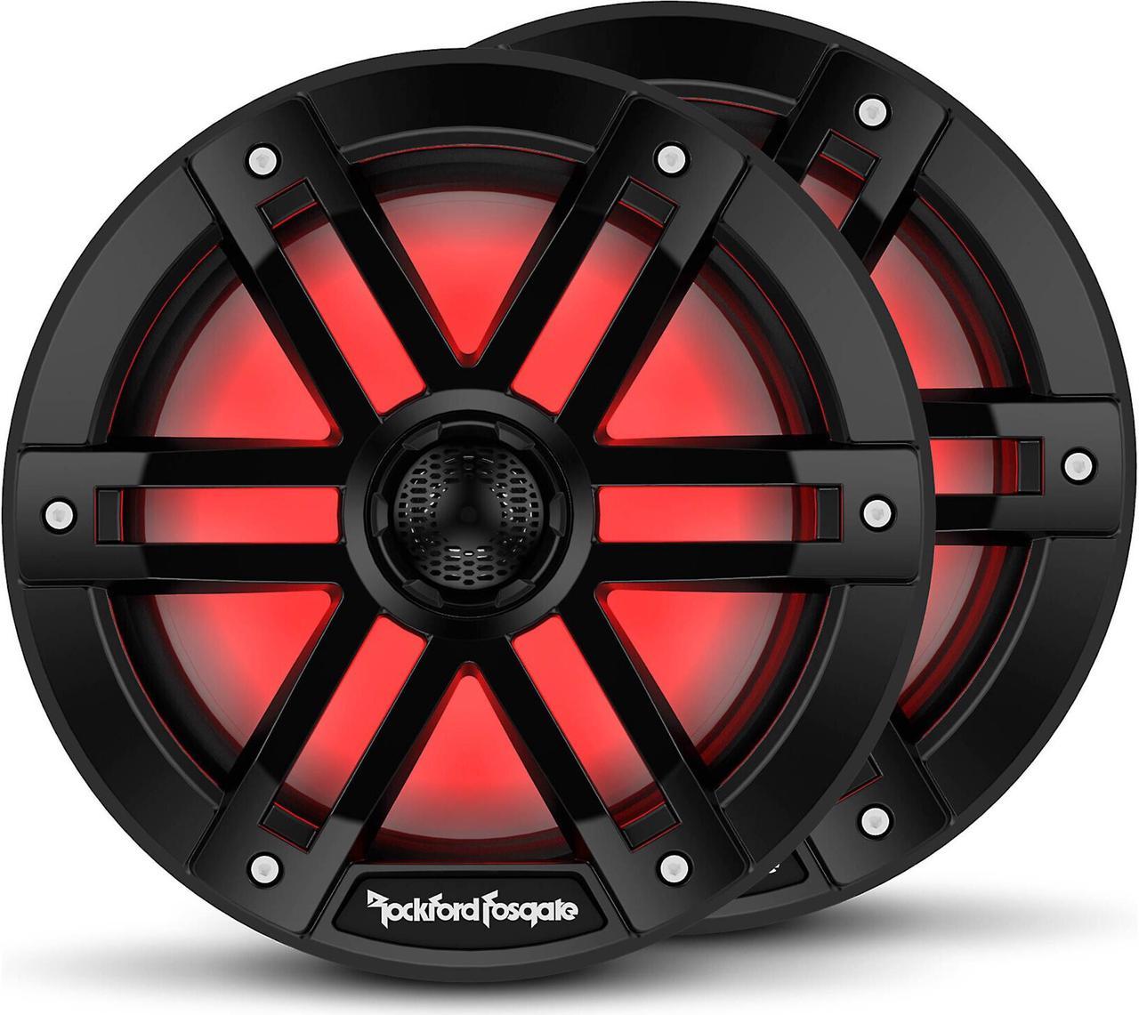 Rockford Fosgate M1-8B Color Optix 2-Way 8" Marine Speakers - Black