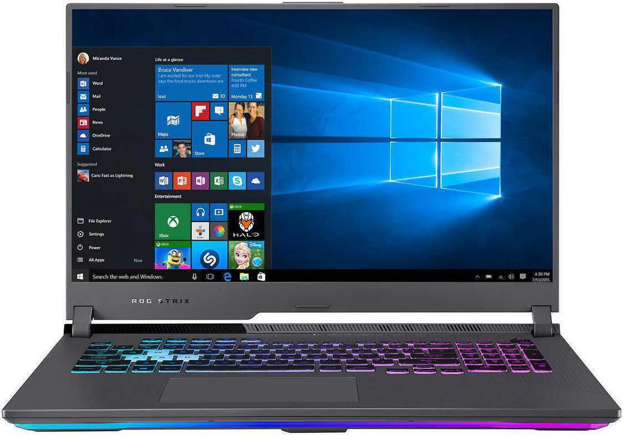 Main image of Newest Asus ROG Strix G17 G713IM 17.3" FHD 144Hz Premium Gaming Laptop, AMD 8-Core Ryzen7 4800H, 64GB RAM, 512GB PCIe SSD, NVIDIA RTX 3060, Backlit Keyboard, Windows 10 Home, Gray