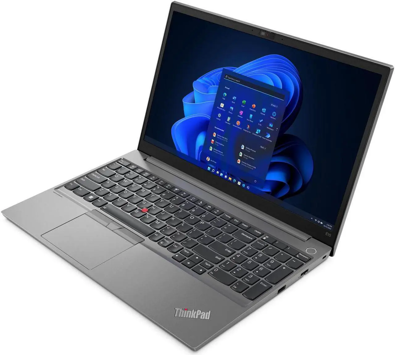 Alt view image 3 of 6 - 2022 Lenovo ThinkPad E15 Gen 4 AMD Premium Business Laptop, 15.6" FHD IPS, AMD 6-Cores Ryzen 5 5625U upto 4.3GHz, 16GB RAM, 1TB PCIe SSD, Backlit KB, 1080P Camera, Windows 11 Pro, Mineral Metallic